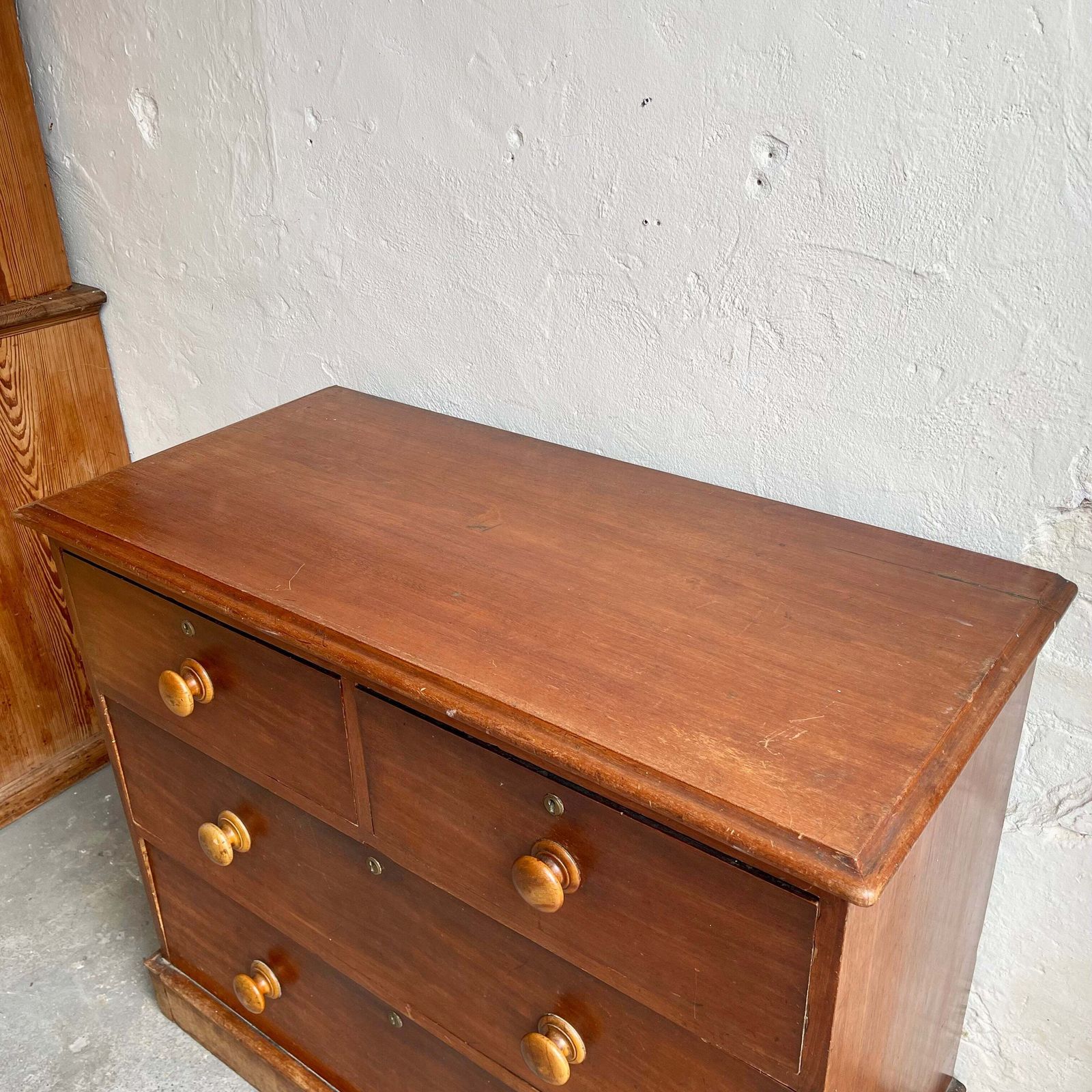 Antique Pine Chest Of Drawers   #1765 photo for sale