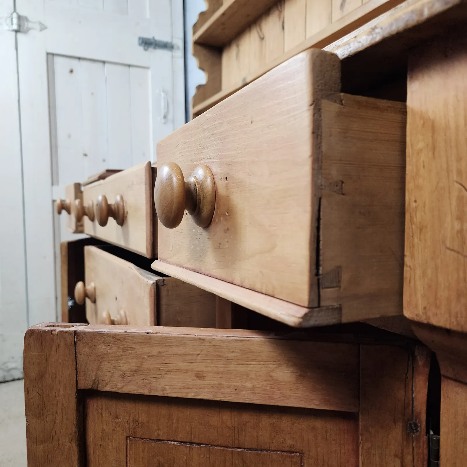 Antique Pine Kitchen Dresser   Mid Victorian Circa 1860 photo vinterior