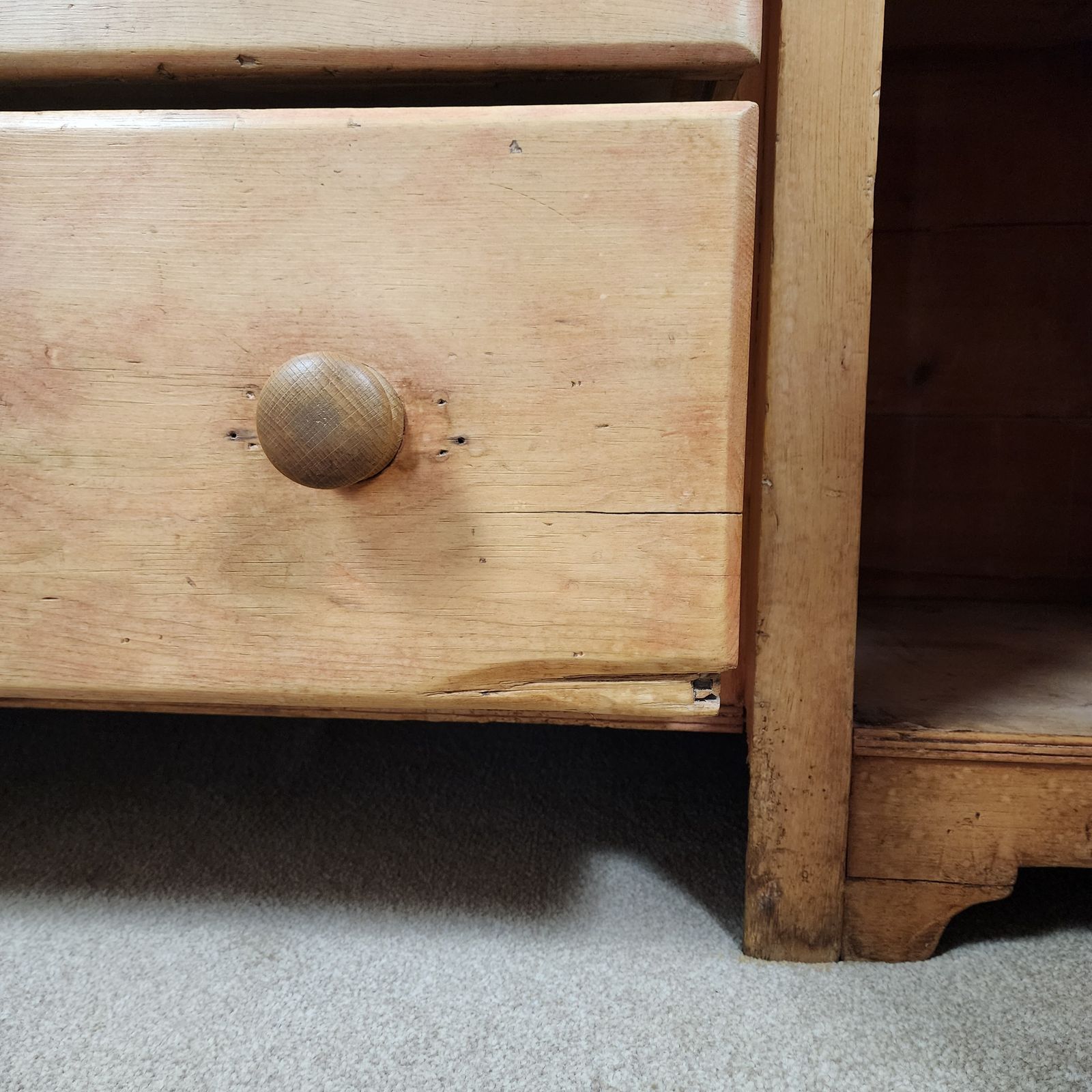 photo for sale Antique Pine Kitchen Dresser   Mid Victorian Circa 1860
