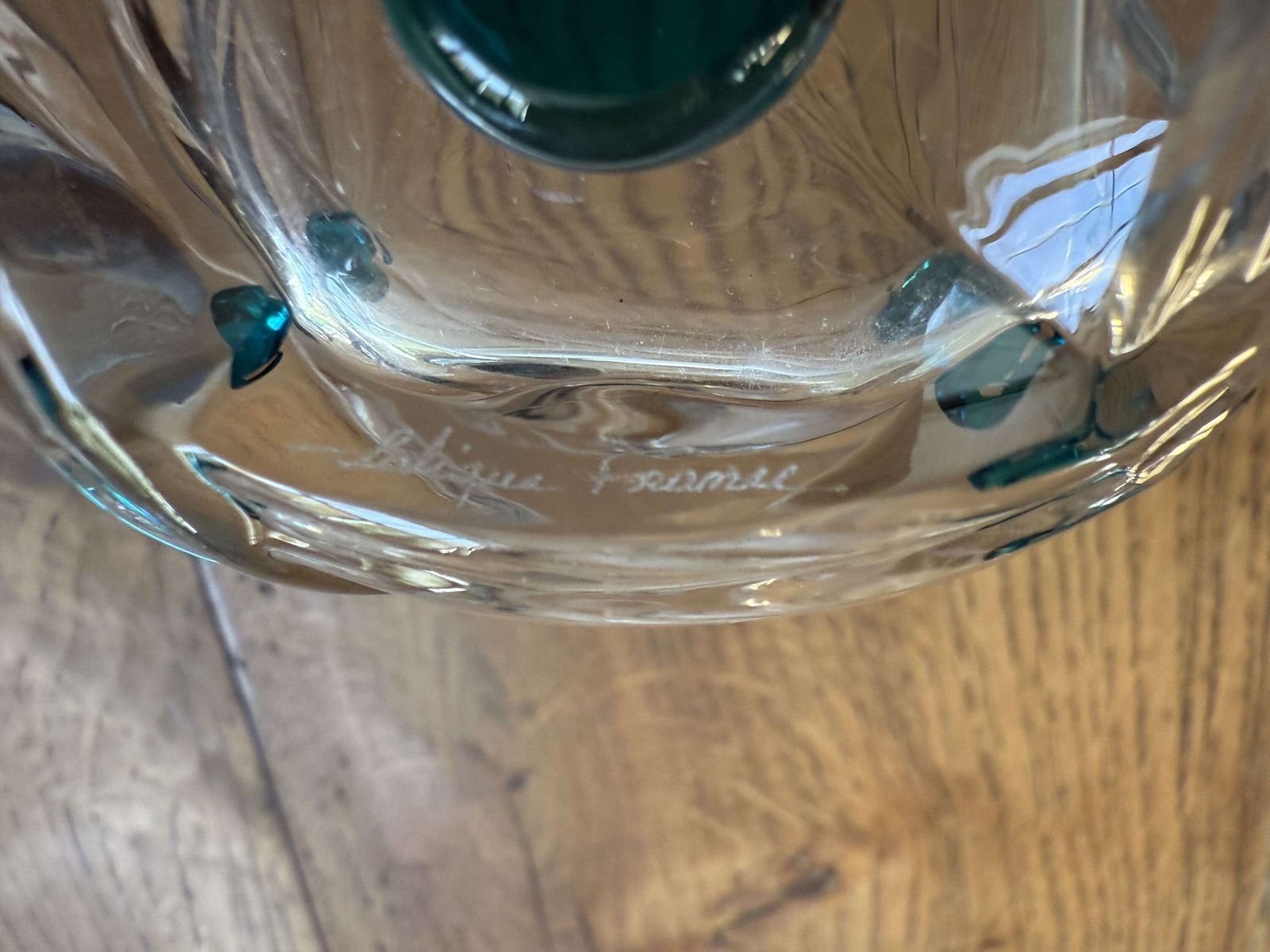 Lalique Floride Turquoise Crystal Set Of 6 Whiskey Tumblers And Assiette photo furniture