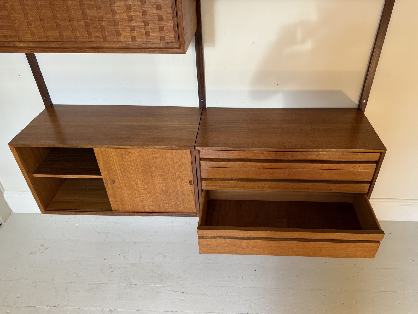 photo buy Two Bay Mid Century Danish Wall System By Poul Cadovius