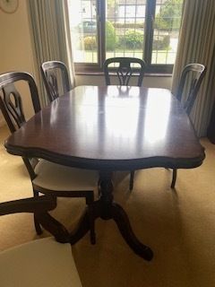 Extendable Dining Table With 6 Chairs photo Furniture