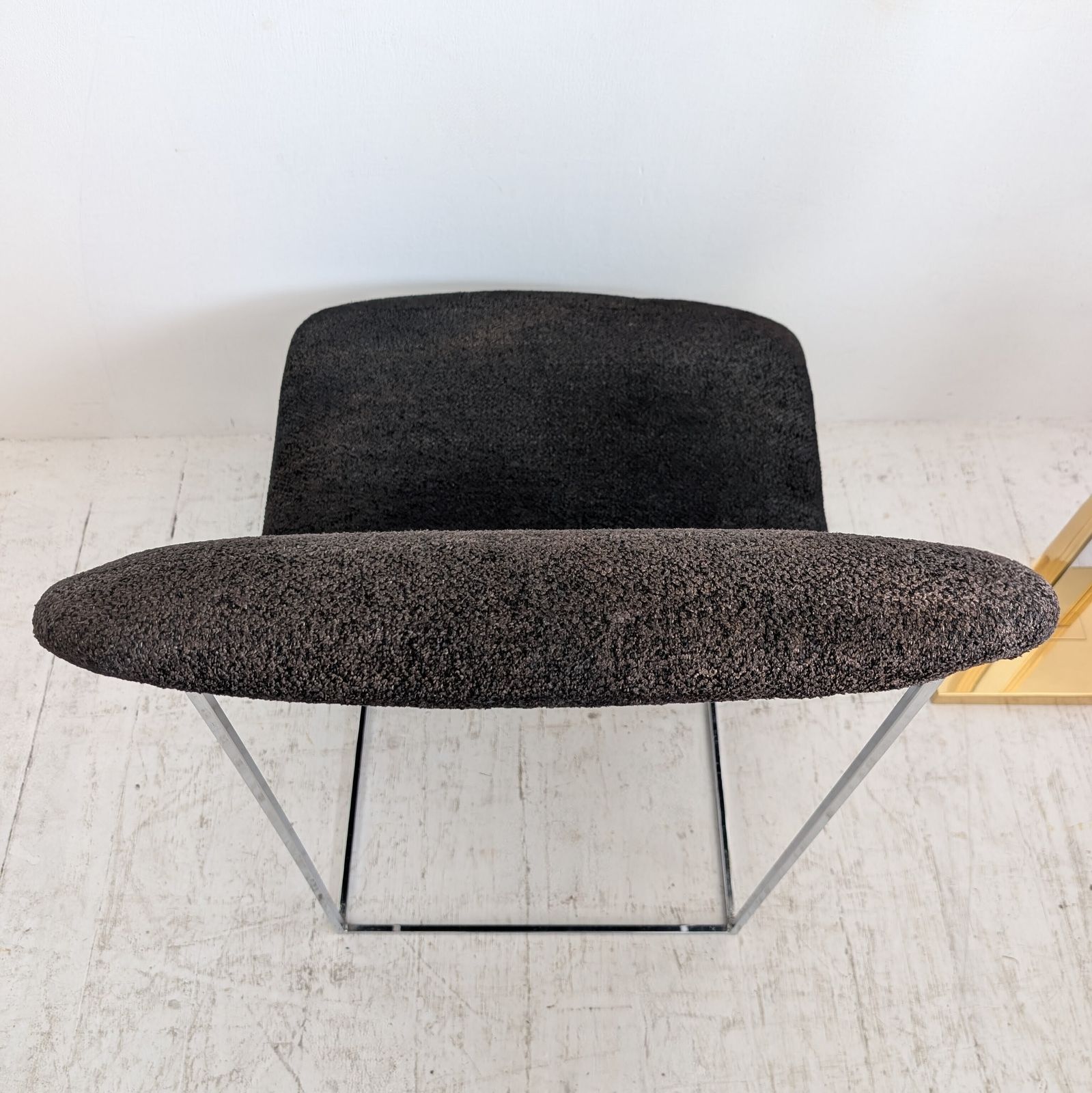 Furniture Vintage Mid Century Milo Baughman Thayer Coggin  Small 'Scoop' Lounge Chair USA 1970s photo