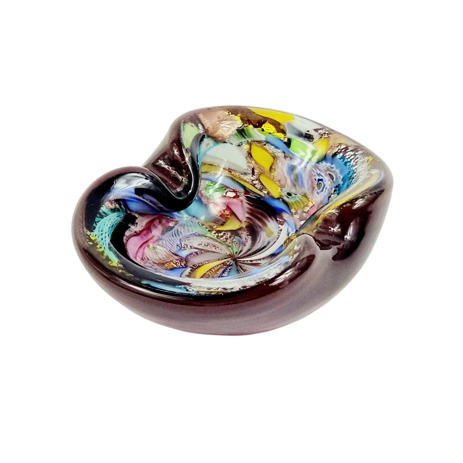 Mid Century Murano Glazen Schaal Uit De 'Tutti Frutti' Serie Door Dino Martens Voor Aureliano Toso, Italië, Jaren 1950