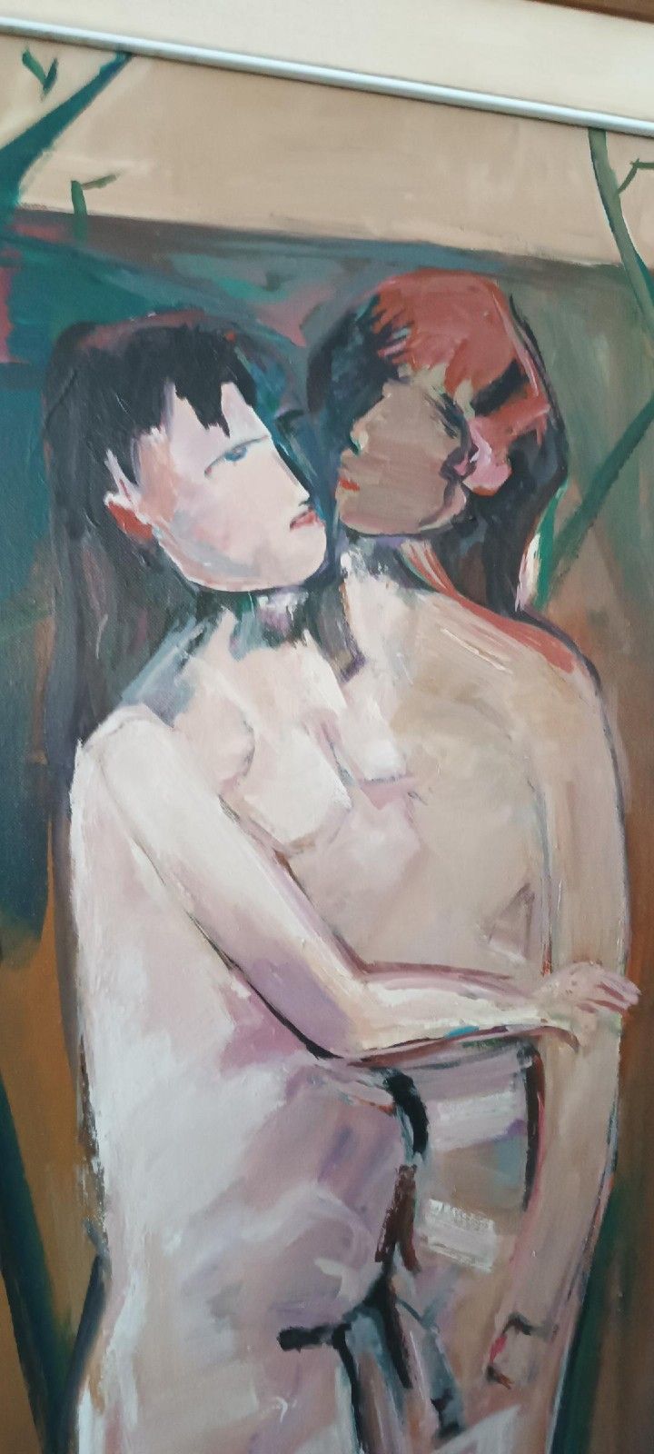 Oil Painting On Canvas Figures 1979 Marcello Mori (Castelfiorentino 1925 2022) photo buy