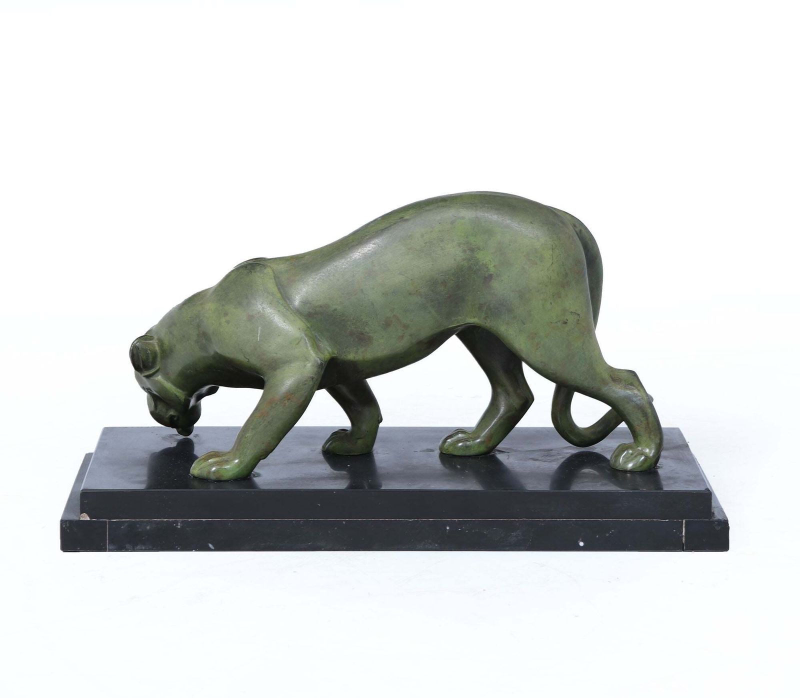 French Art Deco Bronze Panther By Irénée Rochard, C.1920s photo buy