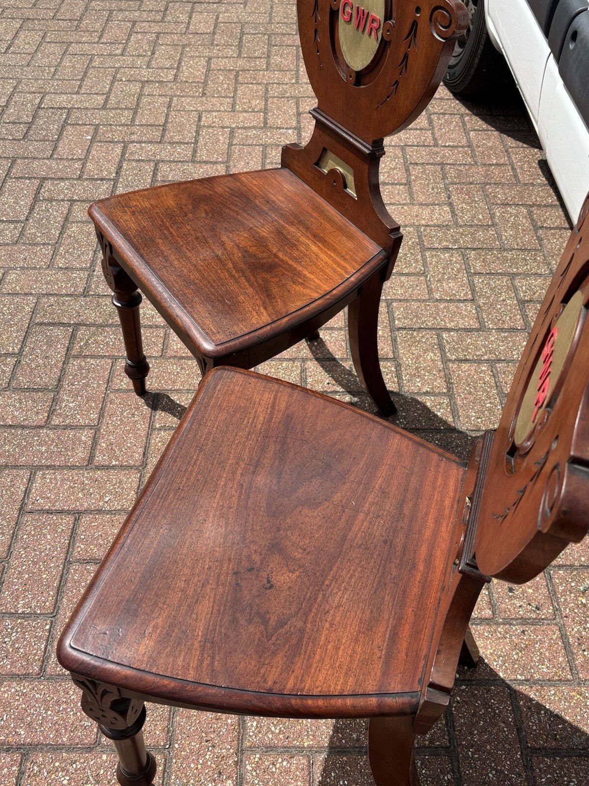 photo buy Victorian Waiting Room Mahogany Chairs