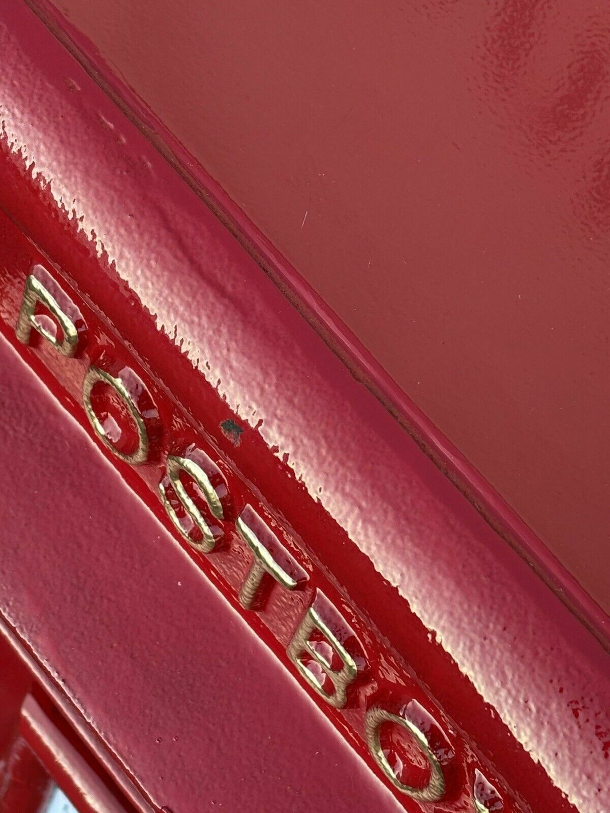 Red Post Box. With 2 Keys. Cast Iron & Steel. We Ship Worldwide. photo Home Decor