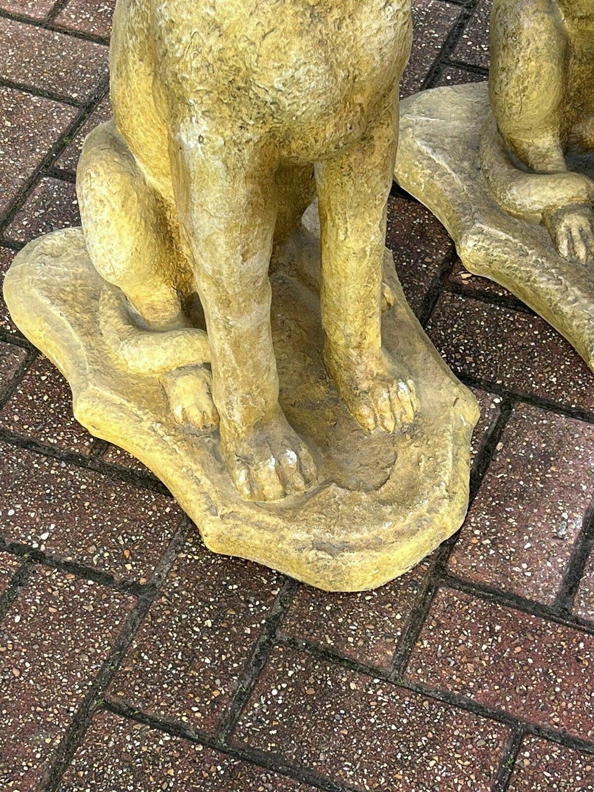 Life Size Pair Of Garden Dog Statues photo Art