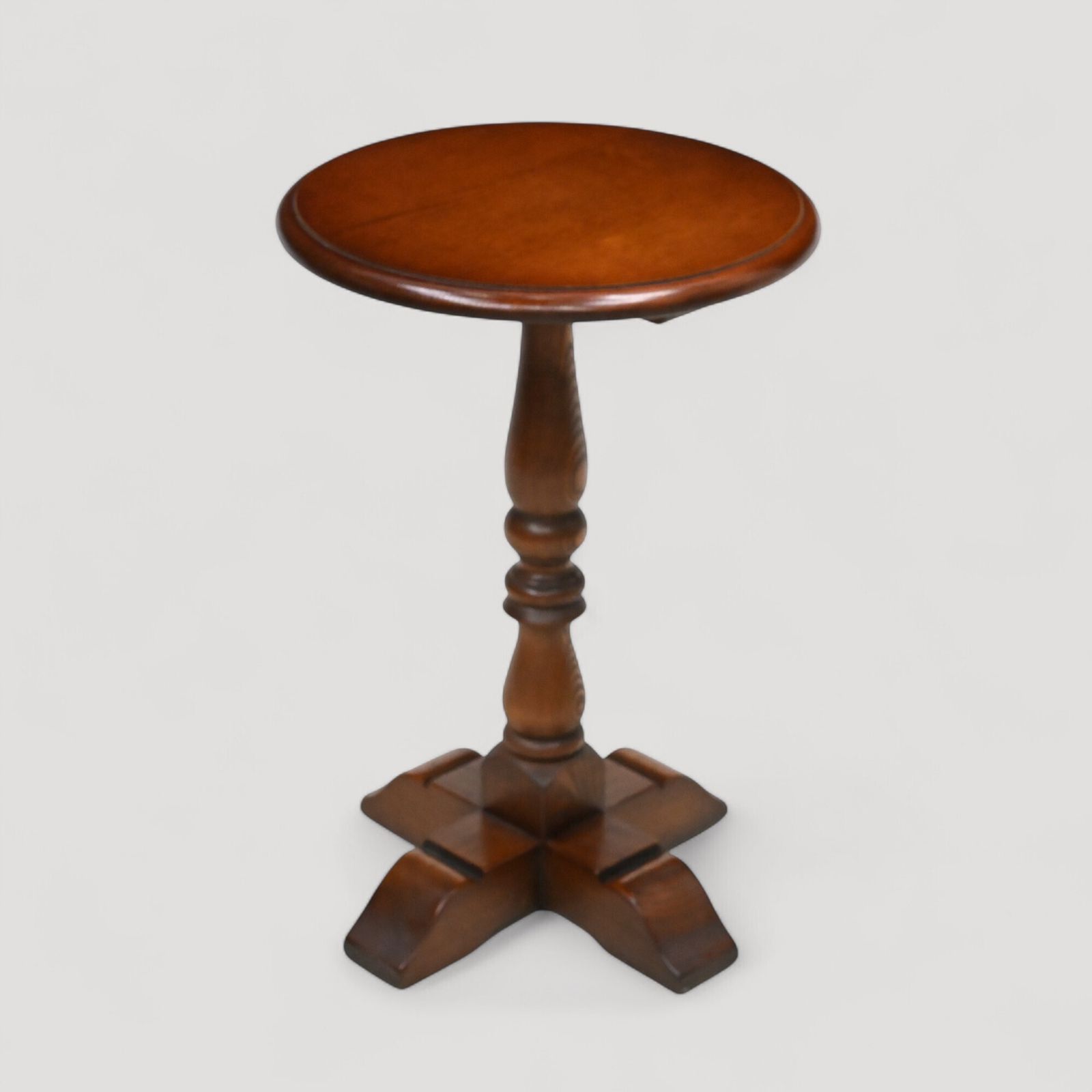 Old Charm Side Table Pedestal Tudor Brown Model 2217 Vgc Free Delivery* photo 247.0