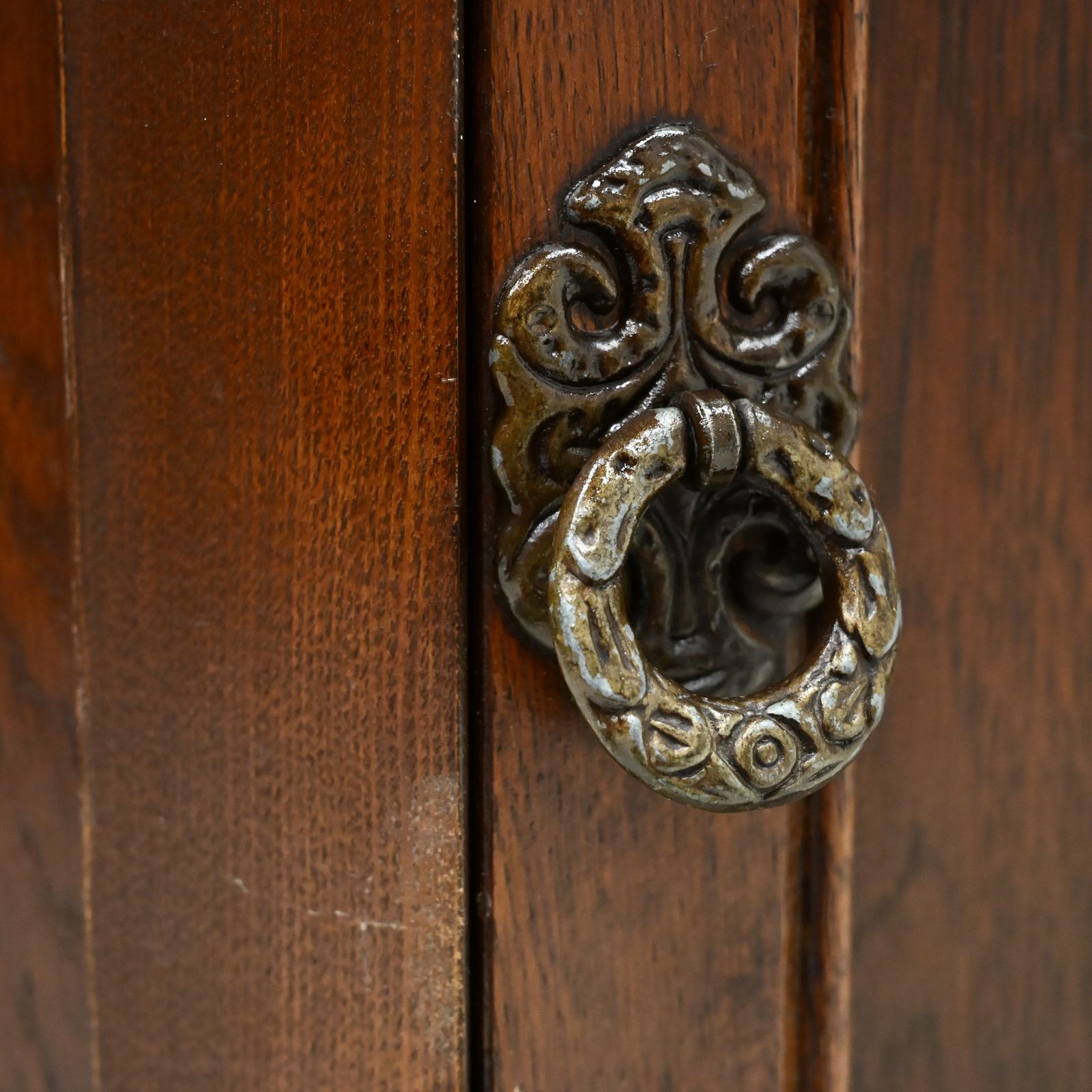 photo buy Old Charm Canted Table Finished In Tudor Brown Free Uk Delivery*