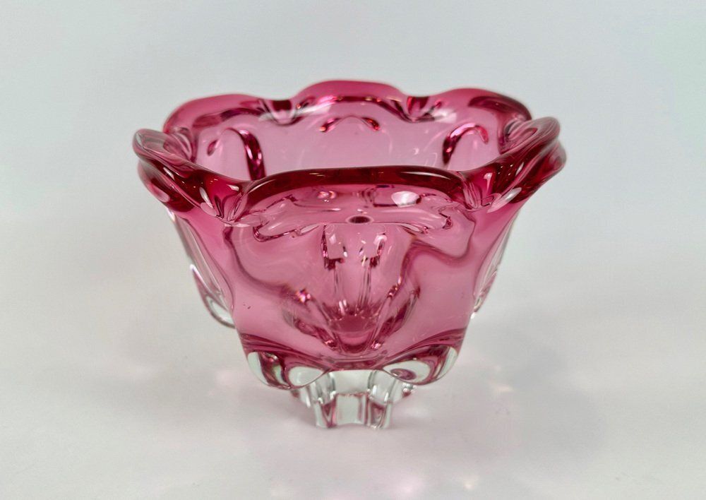 Bohemian Glass Bowl By Josef Hospodka For Chribska Glassworks, 1960s photo furniture