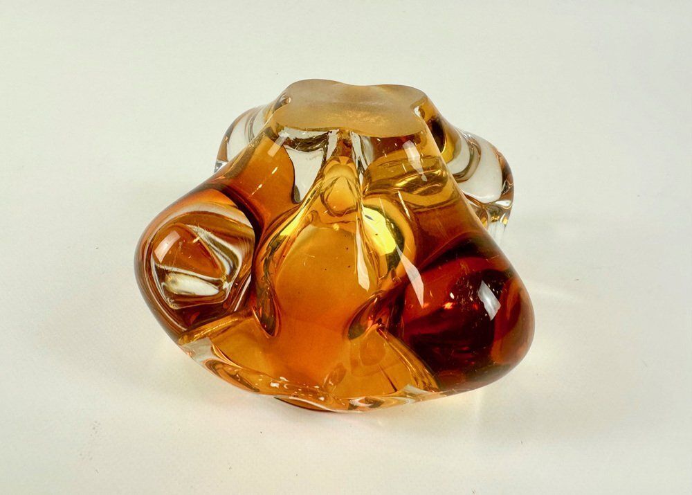 Art Glass Ashtray By Josef Hospodka For Chribska Glassworks, 1960s photo buy