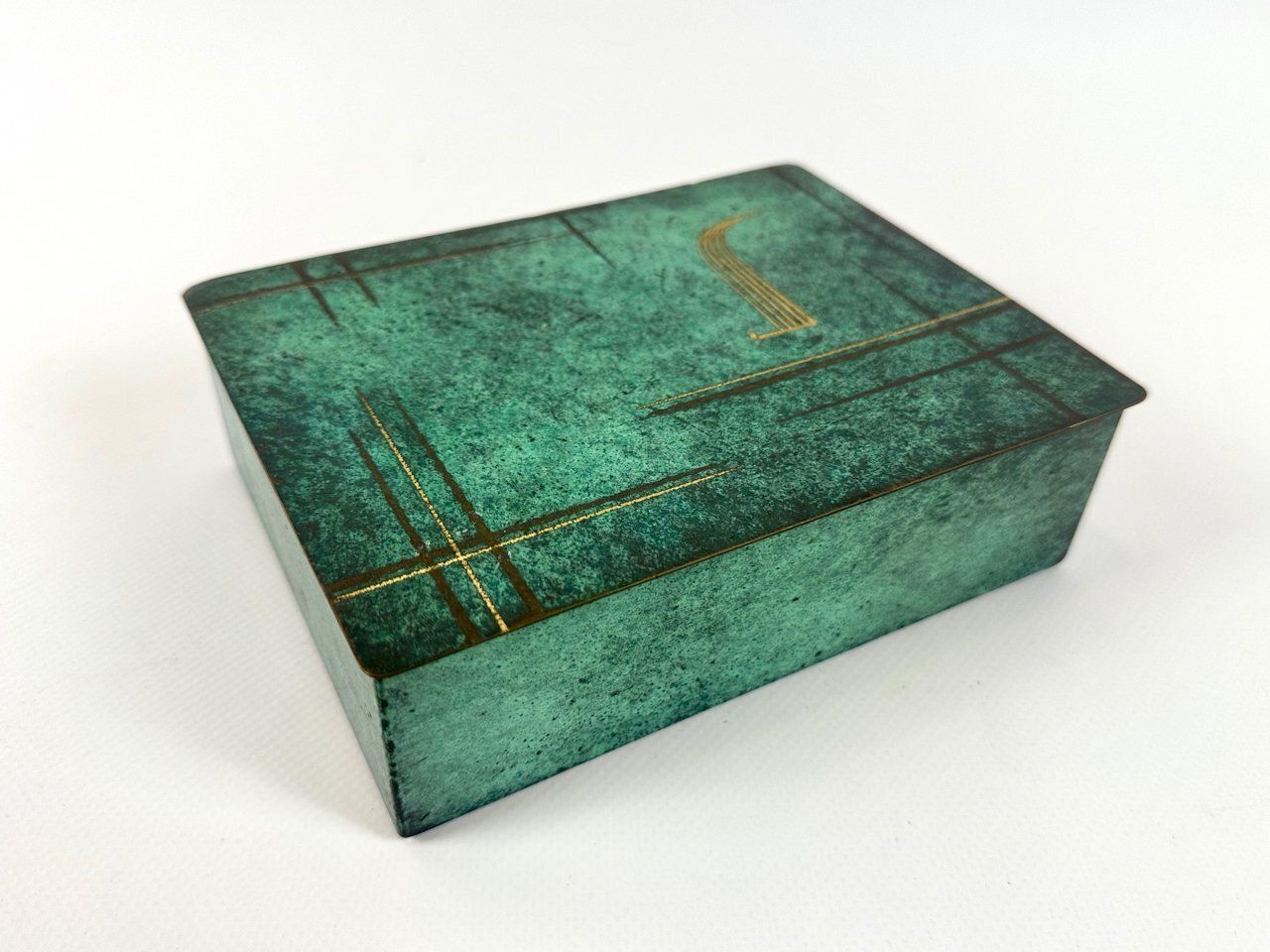 Art Deco Brass Jewelry Box From Wmf Ikora, 1930s photo furniture