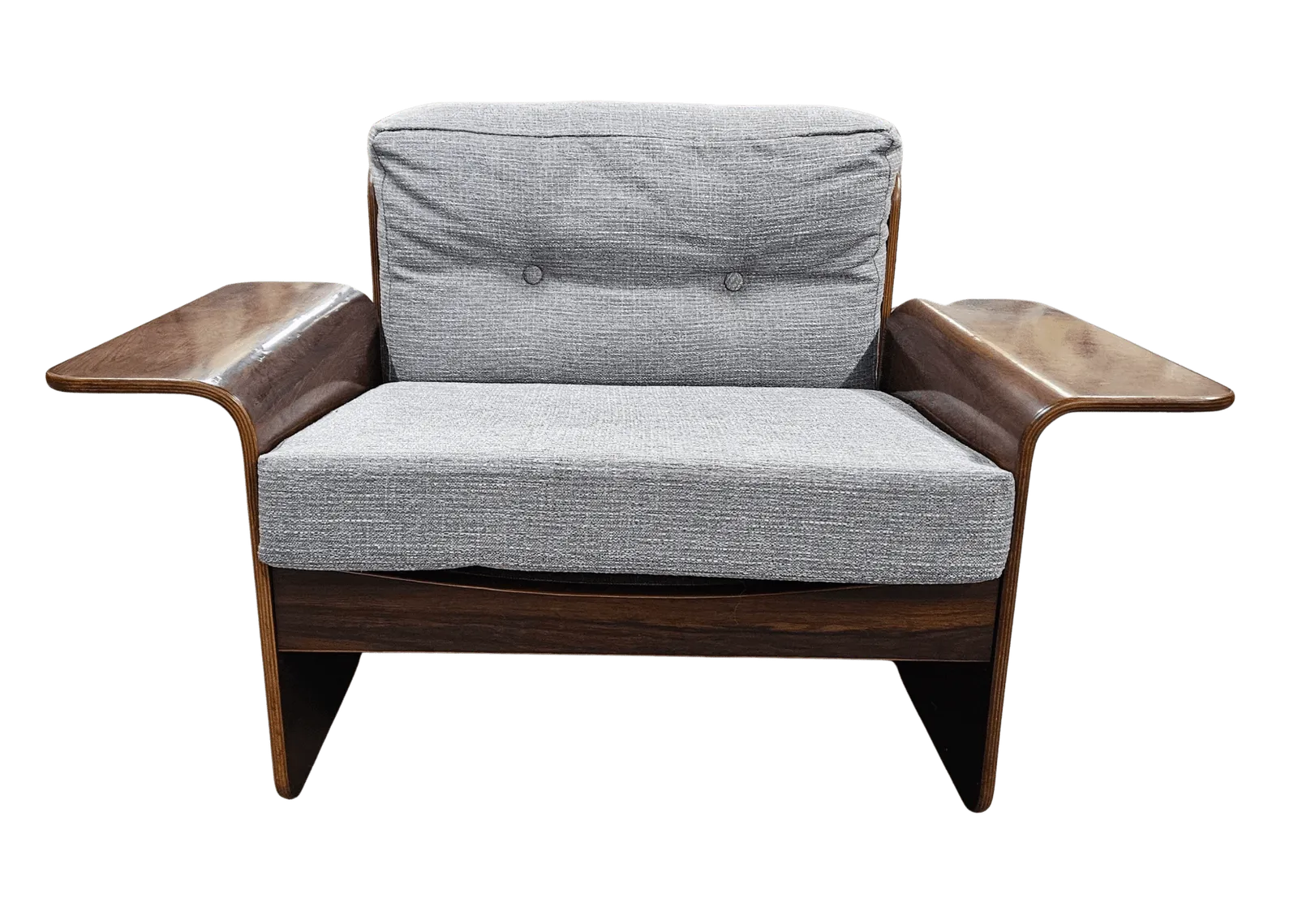Vintage Rosewood Bentwood Lounge Chair