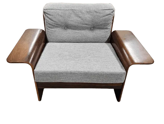 Vintage Rosewood Bentwood Lounge Chair photo furniture