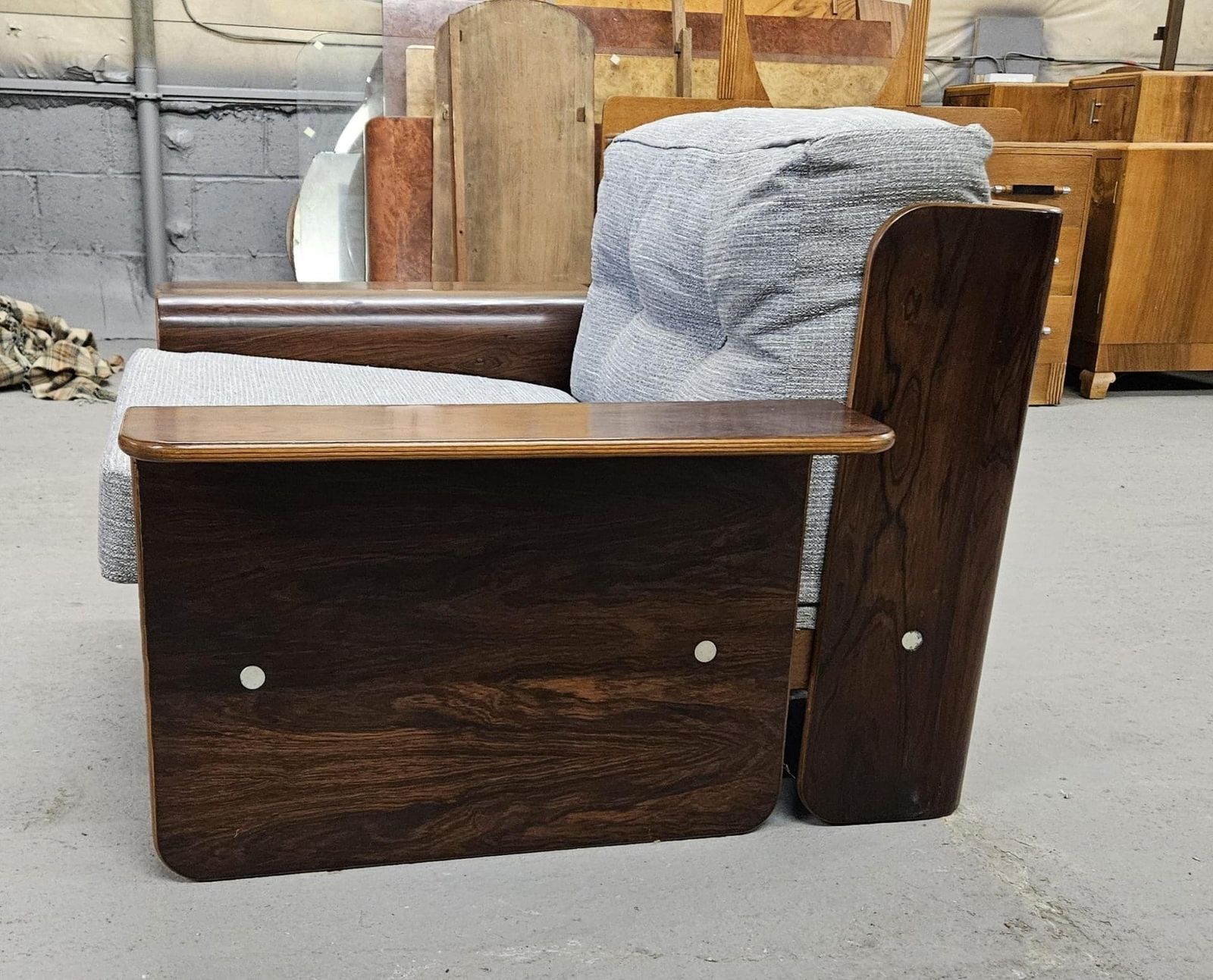 Furniture Vintage Rosewood Bentwood Lounge Chair photo