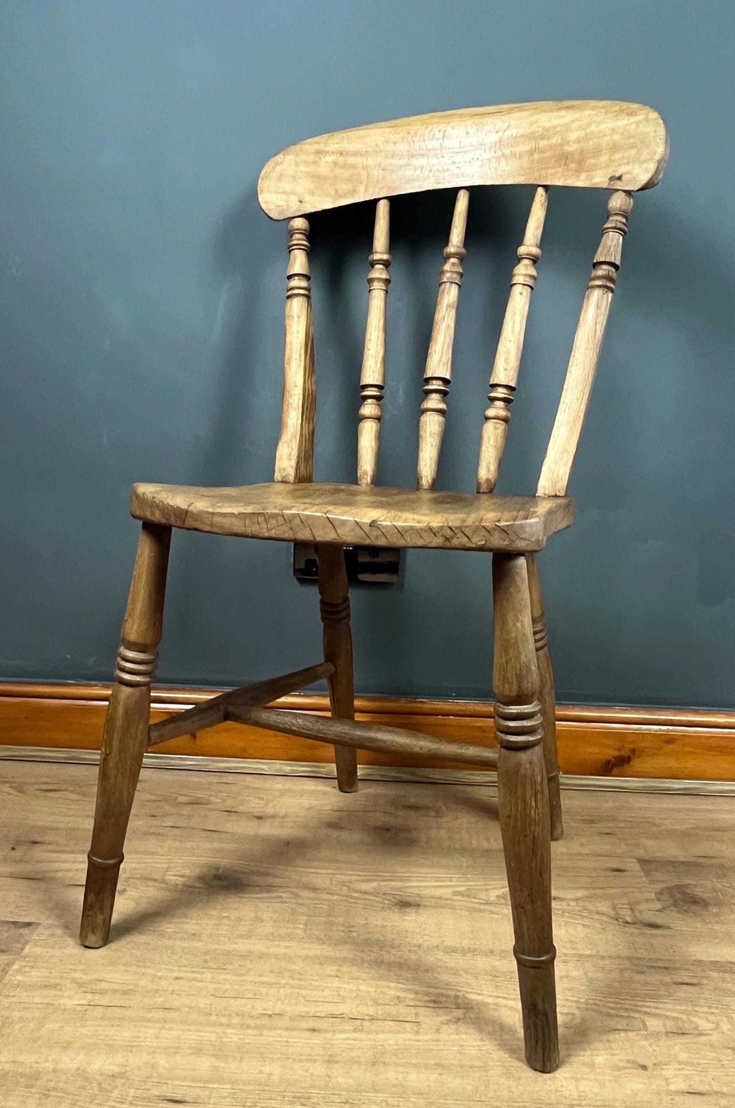 Antique Victorian Windsor Stickback Spindle Kitchen Chair photo for sale