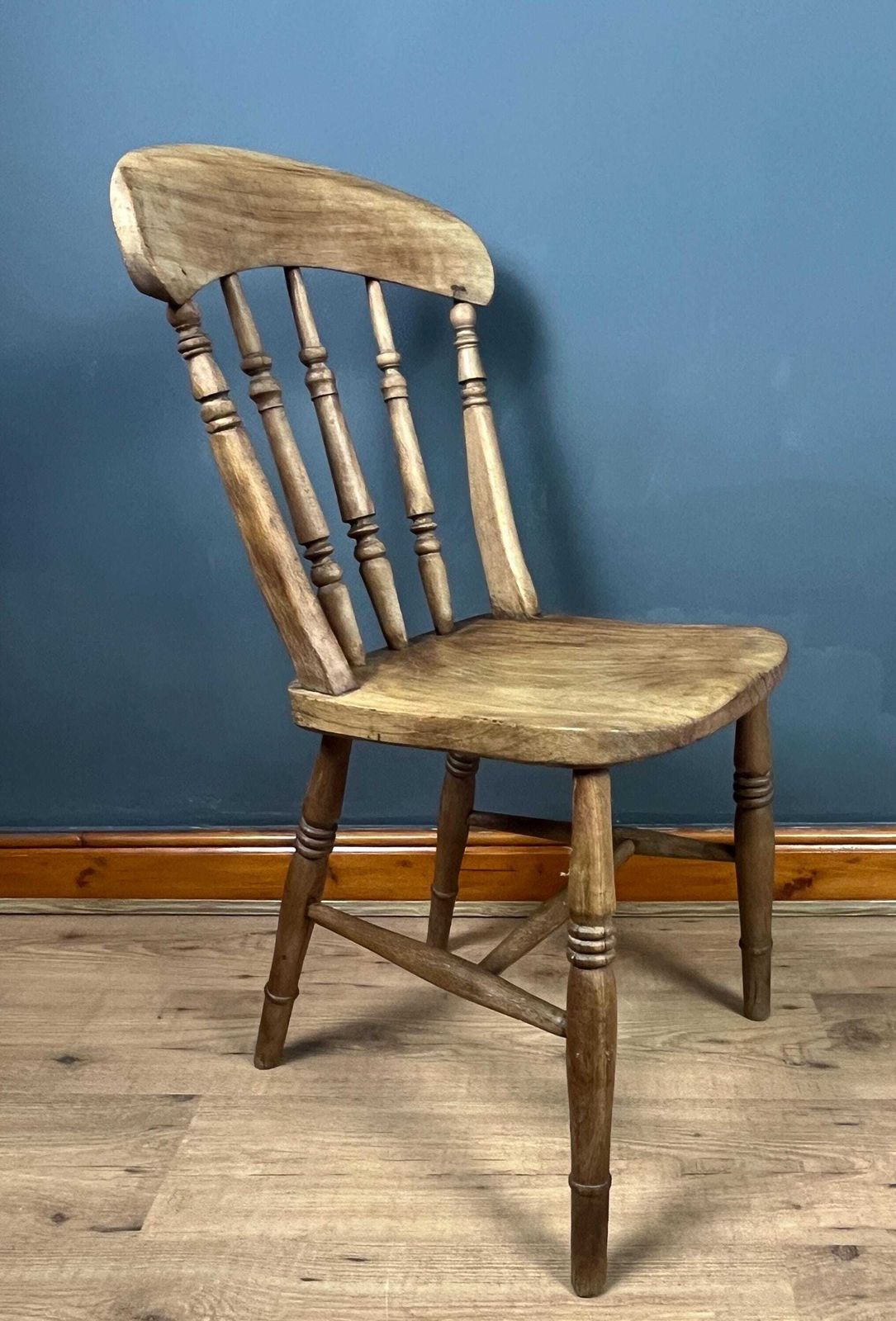 Furniture Antique Victorian Windsor Stickback Spindle Kitchen Chair photo