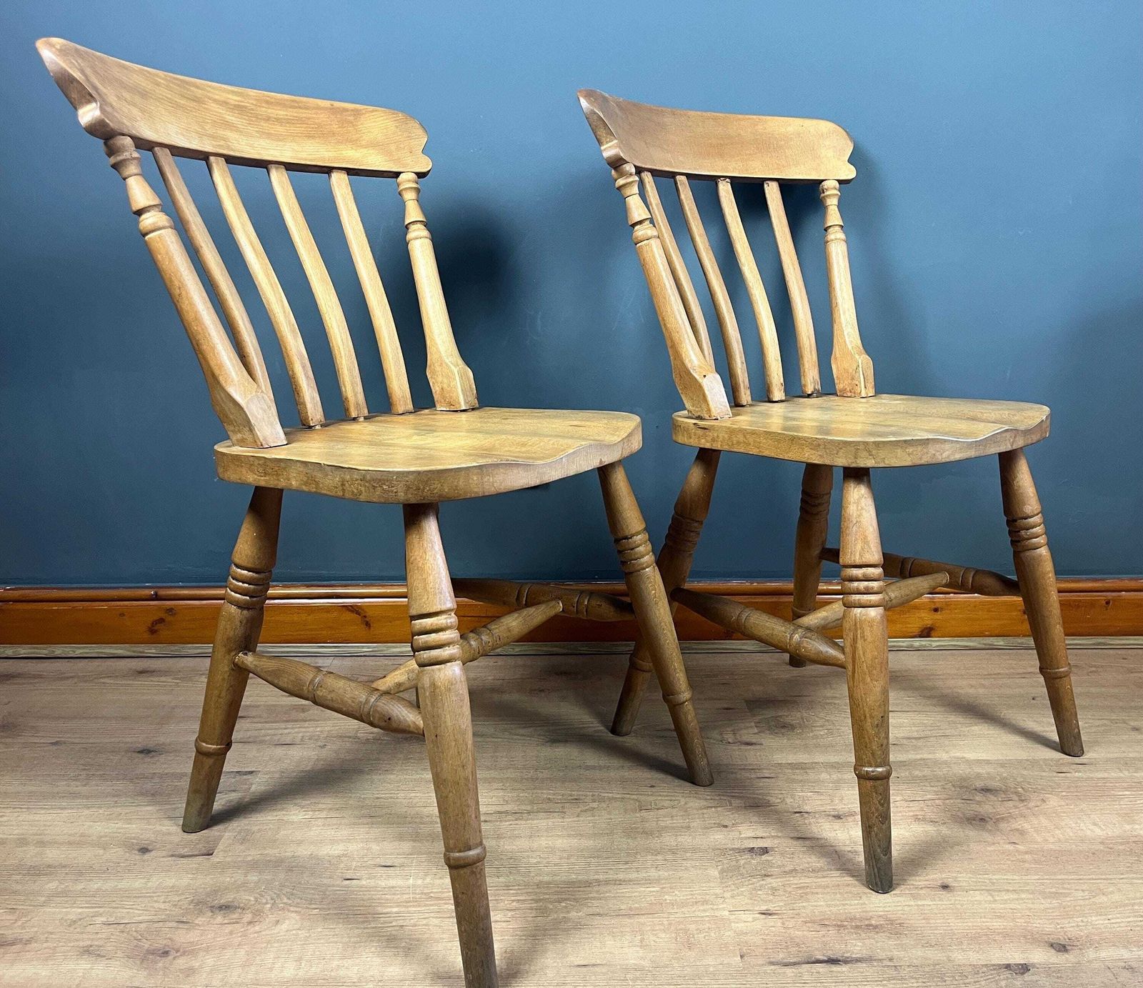 photo buy Vintage Pair Of Chairs In A Farmhouse Beech Dining Kitchen Design