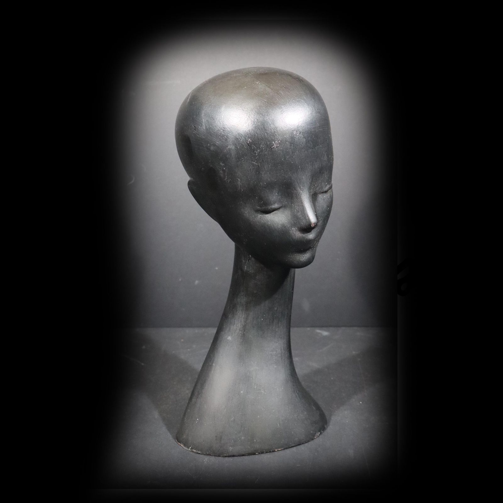 1950s French Mannequin Head Modern Resin Woman Bust By Camaflex Paris photo for sale