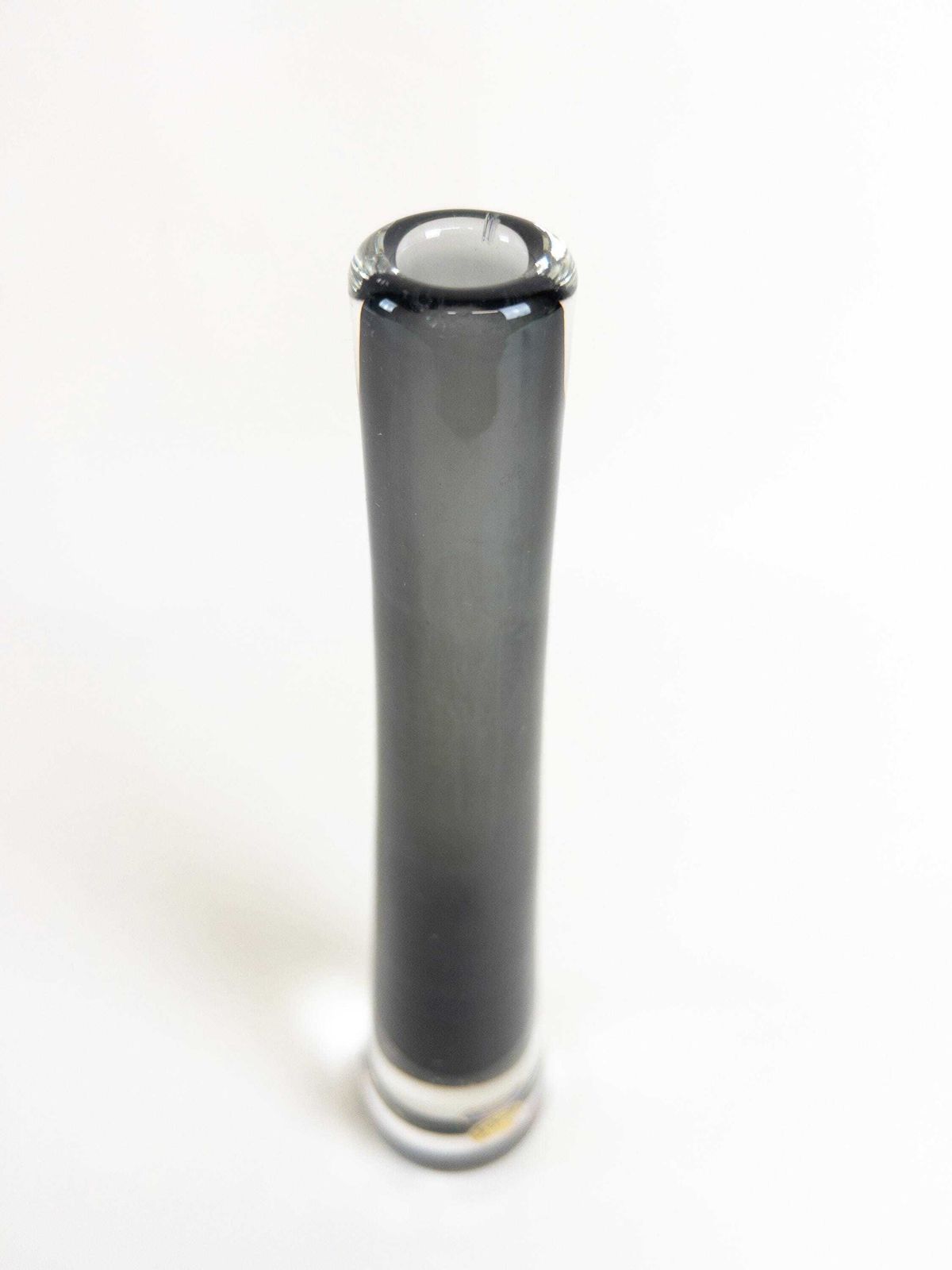 Josef Schott Art Glass Vase: Smokey Grey Smalandshyttan, Sweden photo vintage