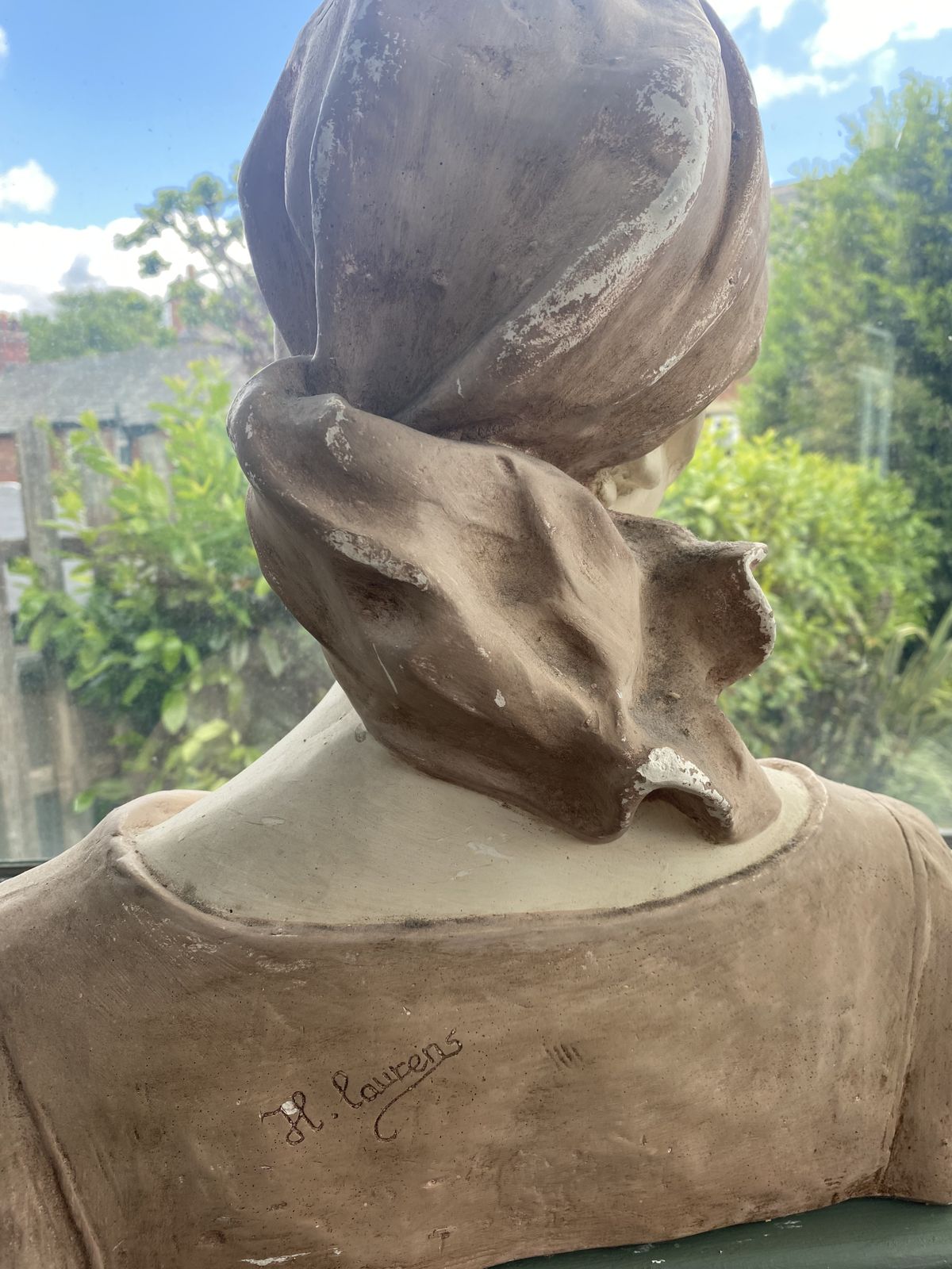 Art Deco Bust Of Young Lady, Early 20th Century photo furniture