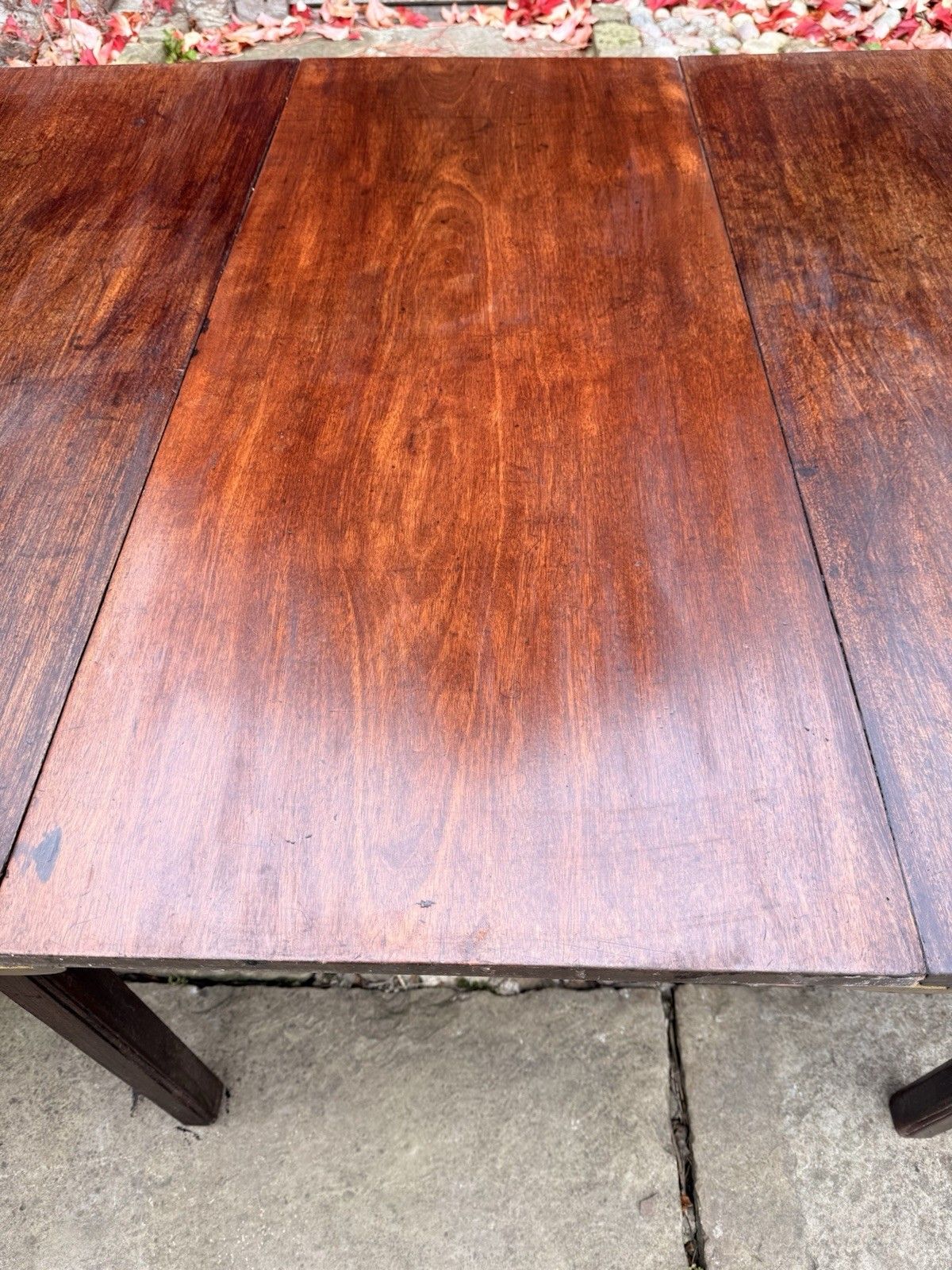Exceptional Quality English Antique Mahogany D End Georgian Dining Table C1790 photo buy
