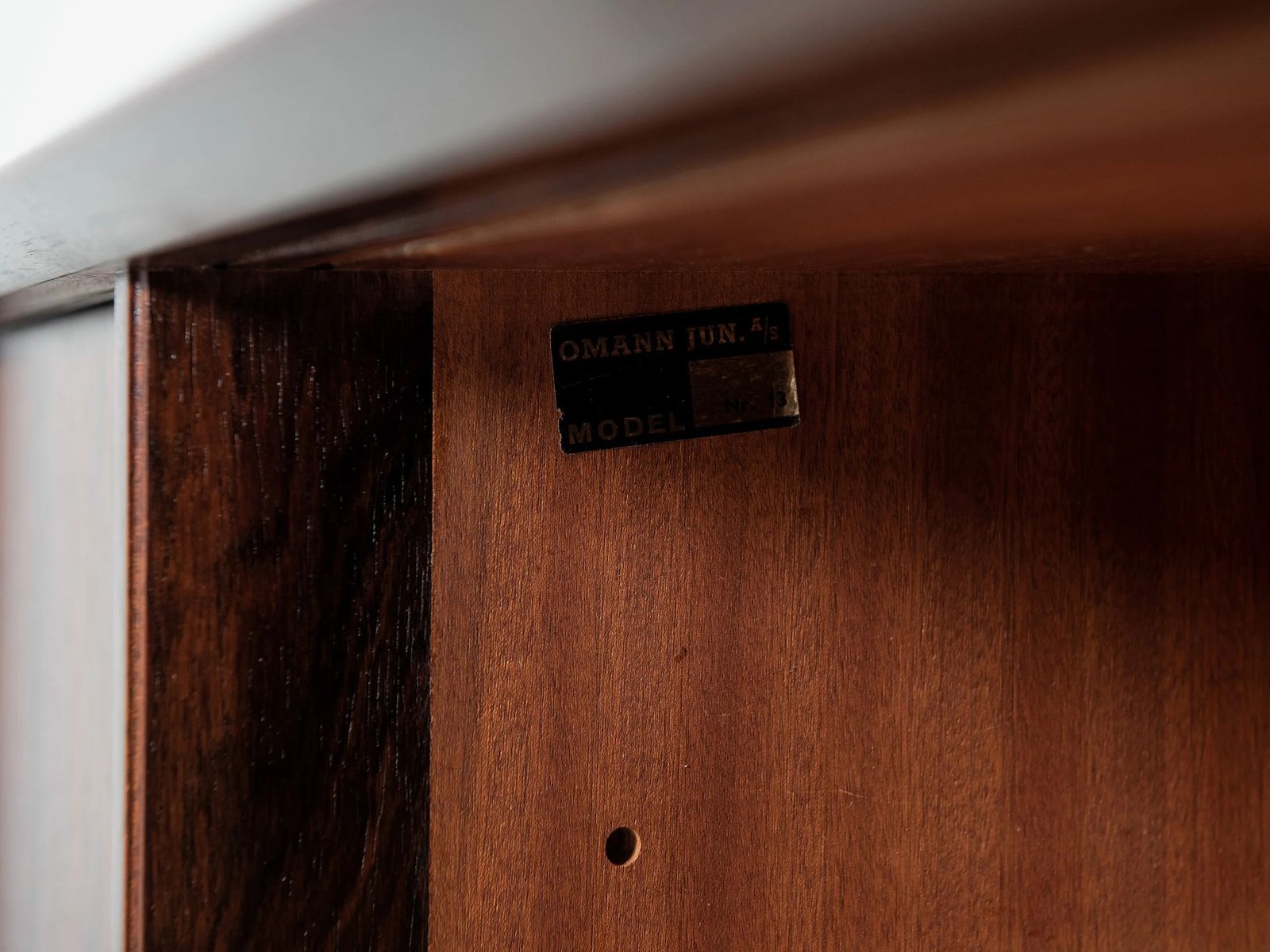 3948.0 Midcentury Danish Highboard Model 13 In Rosewood By Omann Jun 1960s photo