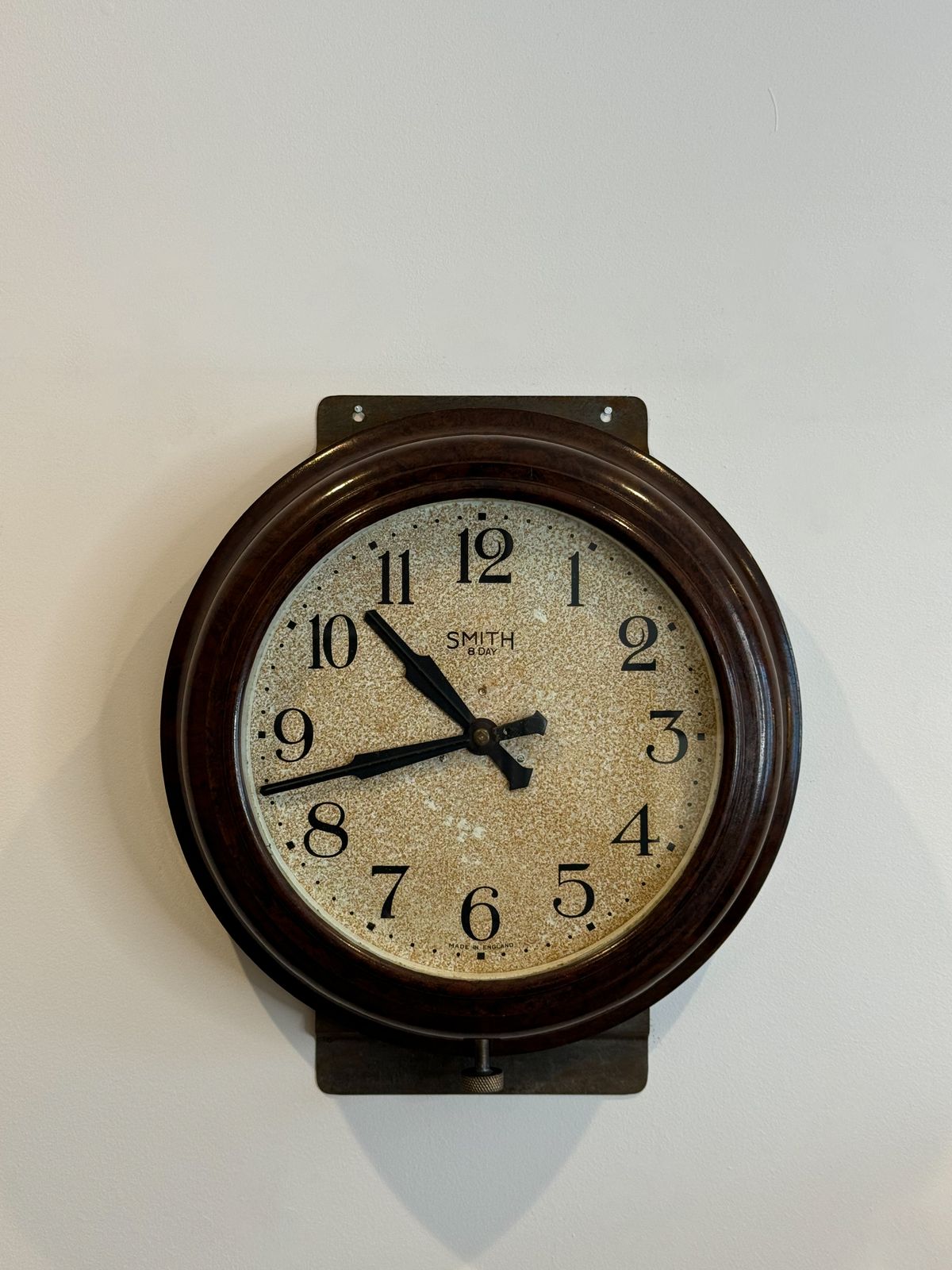 Smiths "8 Day" Bakelite Wall Clock, Circa 1940's photo for sale