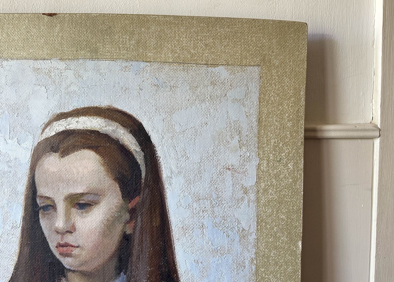Young Girl Portrait Painting photo vinterior