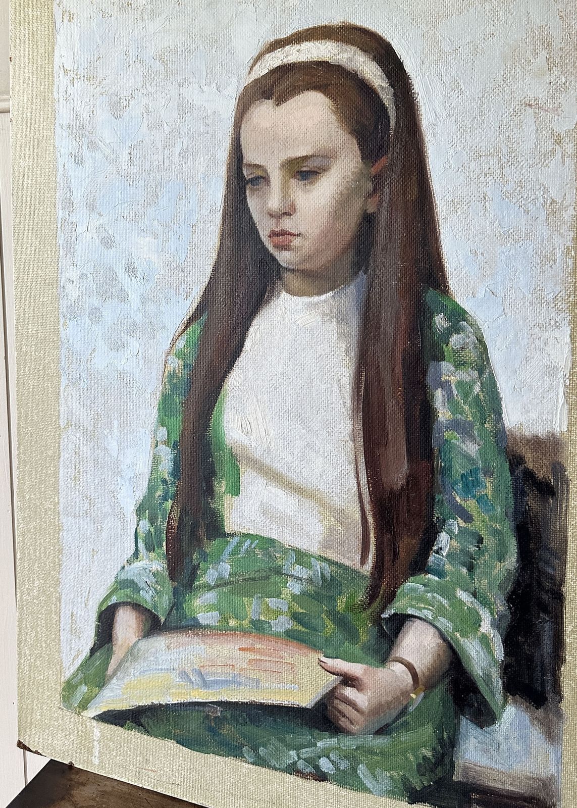 Young Girl Portrait Painting photo buy