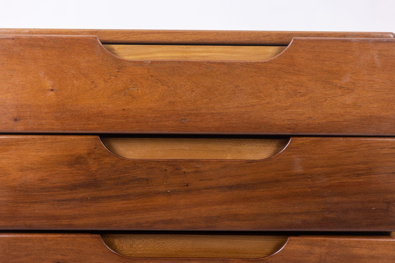 photo buy Flat Desk With Elm Wood Base, 6 Drawers On The Front. 1970s