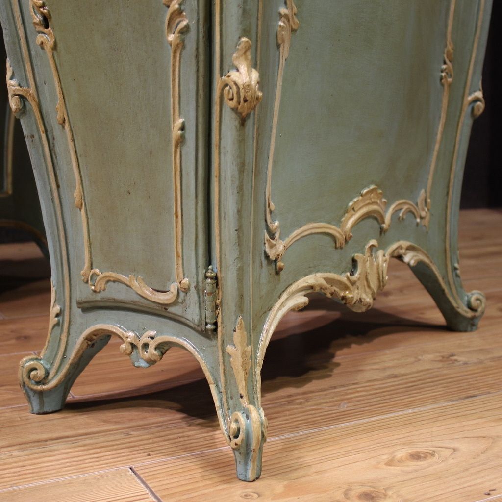photo for sale Venetian Lacquered And Painted Writing Desk From The 20th Century