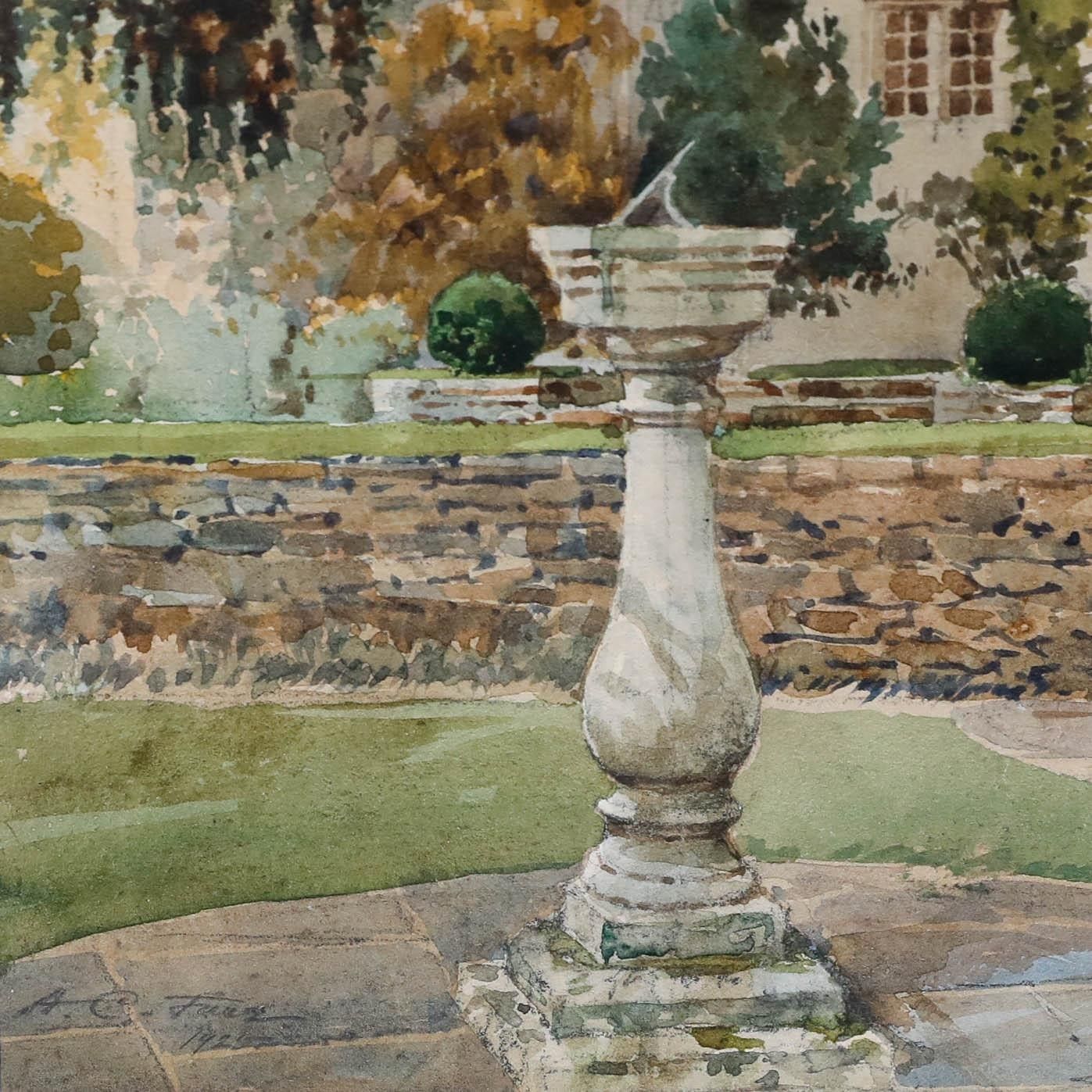 Arthur Cecil Fare (1876 1958) 1922 Watercolour, Heneage Court photo buy