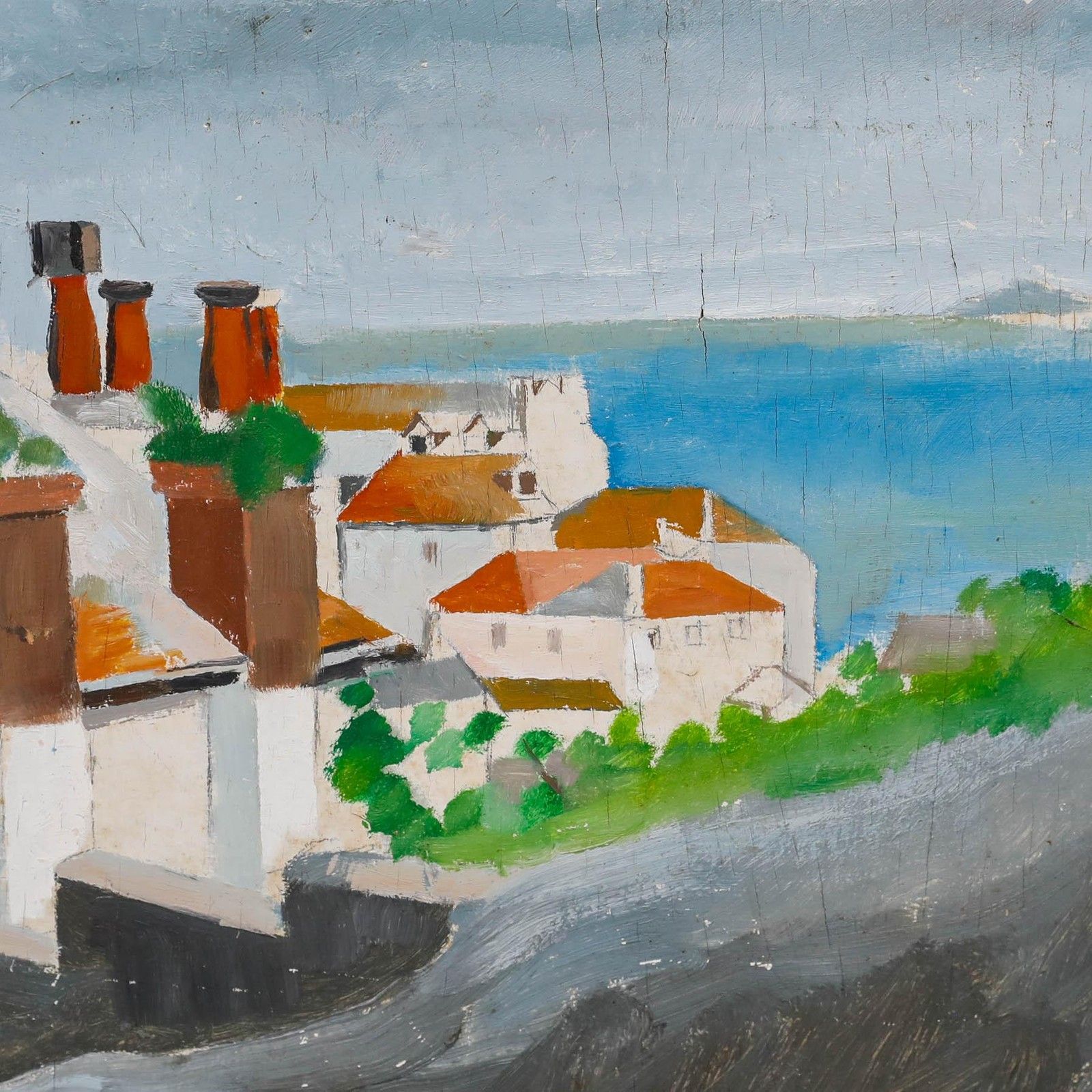 Bill Bolger (1940 2024) 20th Century Oil, Panorama Of St. Ives photo Art