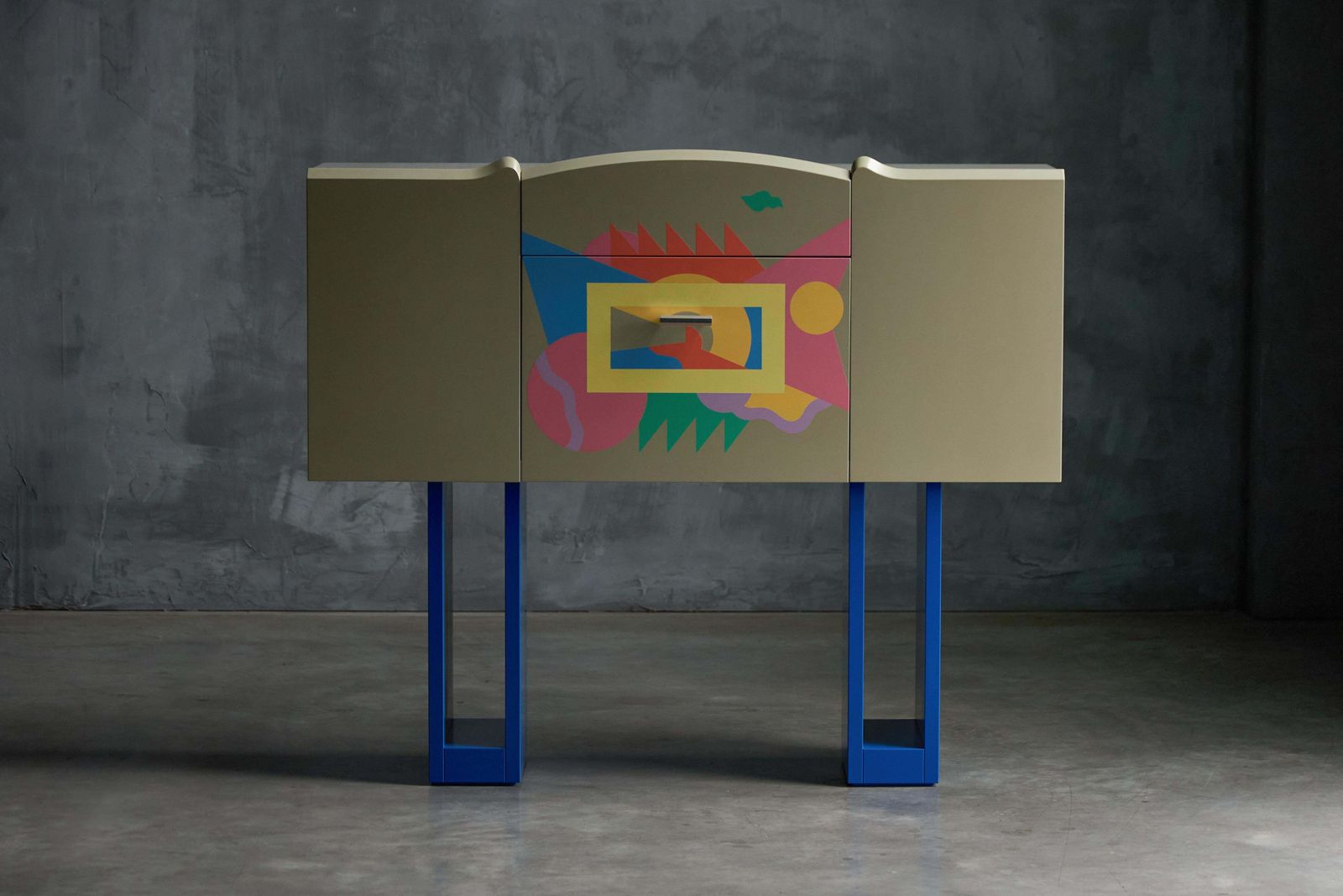 photo furniture Cantaride Bar Cabinet By Alessandro Mendini For Zanotta, Italy, 1980s