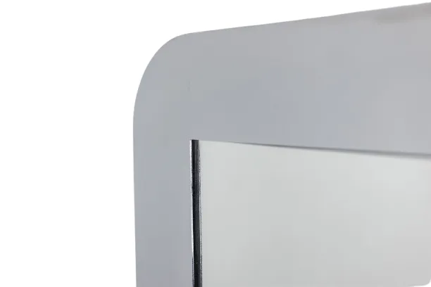 Rectangular Mirror In Polished Metal. Italy, 1970s photo for sale