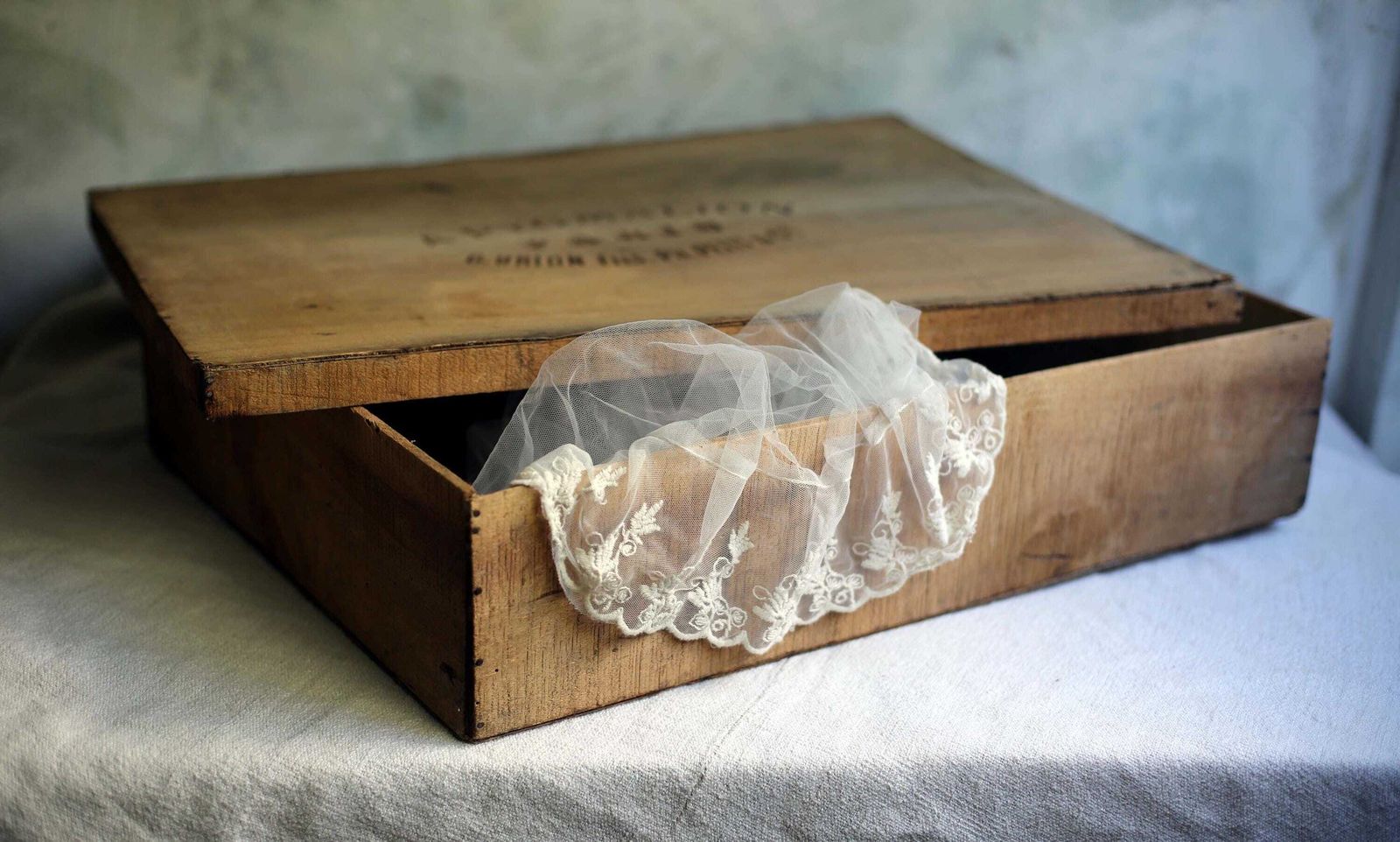 photo furniture Antique Dress Box A Pygmalion Paris Store Large French Wooden Advertising Storage Box