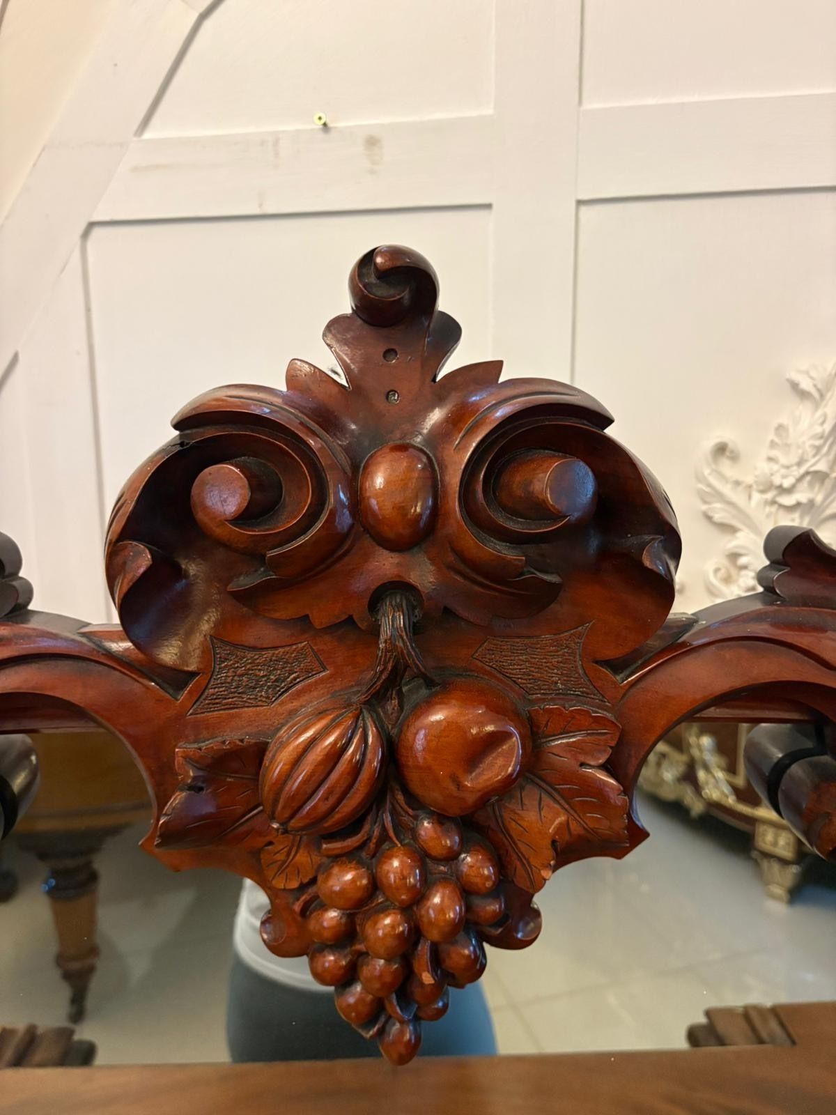 Furniture Outstanding Quality Antique 19th Century Carved Mahogany Sideboard photo