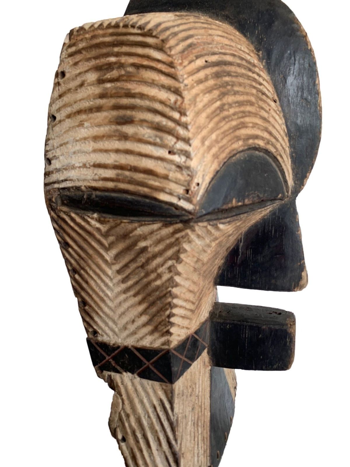 Female Songye Kifwebe Hand Carved Ceremonial Mask photo 1350.0