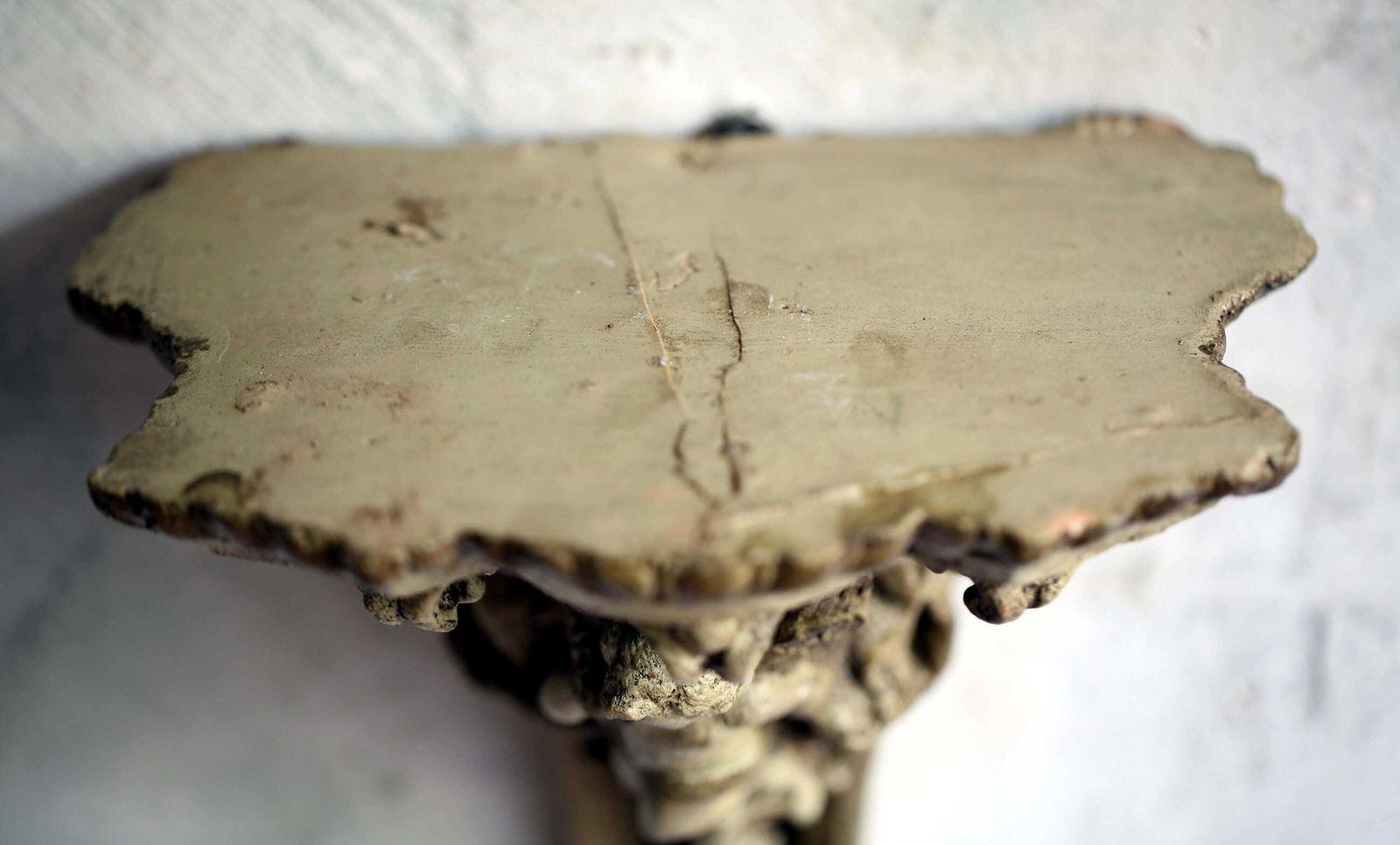 Antique Cherub Corbel French Rococo Plinth Angel Putti Wall Sconce Architectural Salvage photo buy