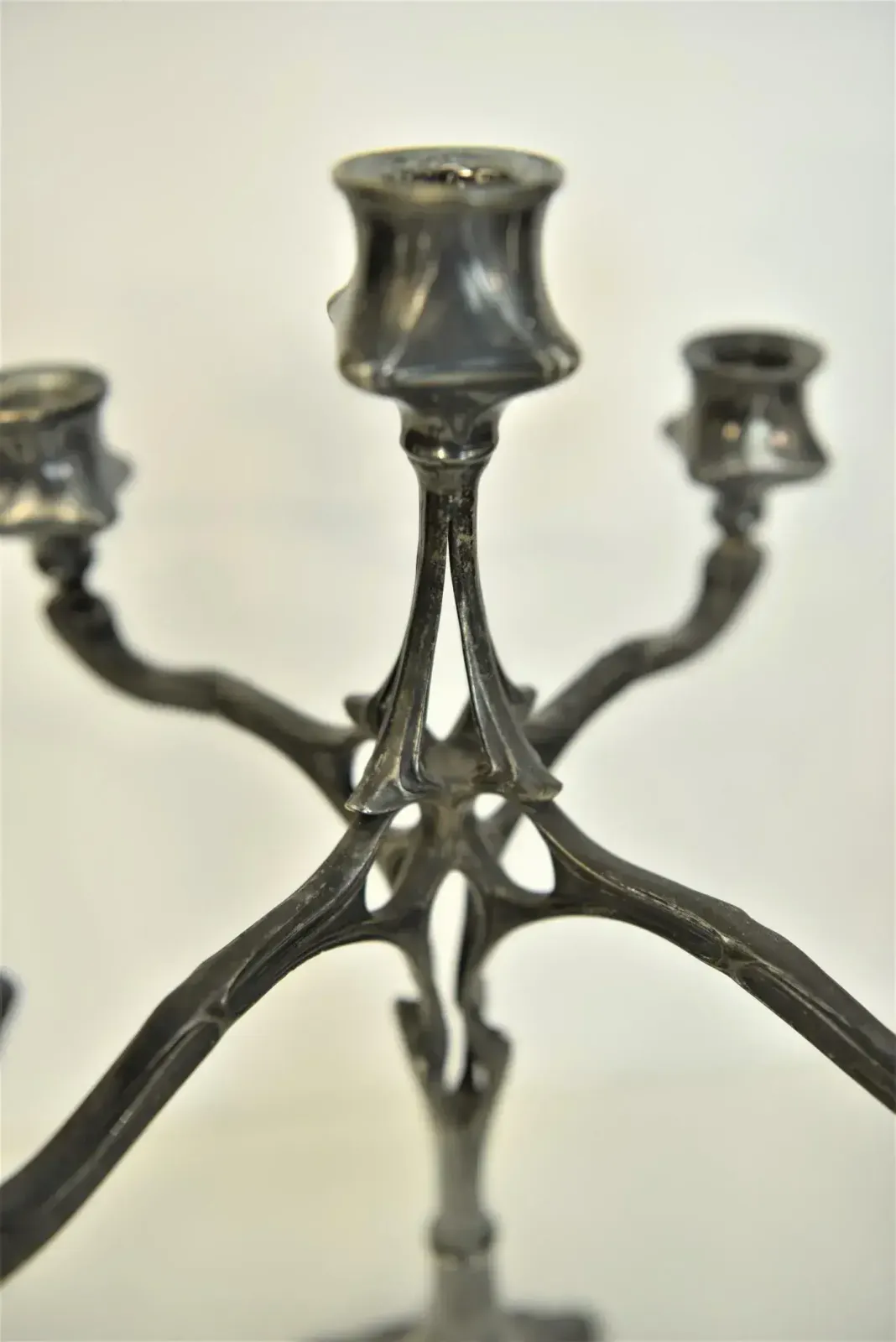 2758.0 Large Art New German Silverplate Candelabras From Judgendstil, Set Of 2 photo