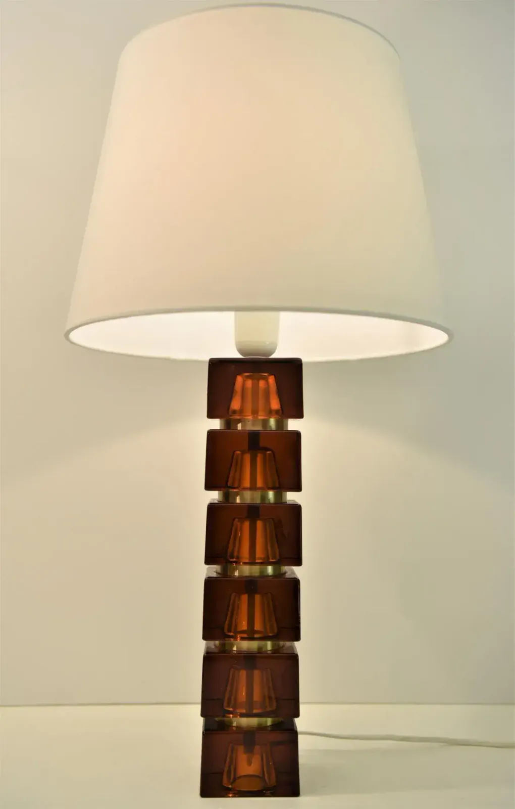 Art Glass Table Lamps By Carl Fagerlund For Orrefors, Set Of 2 photo furniture