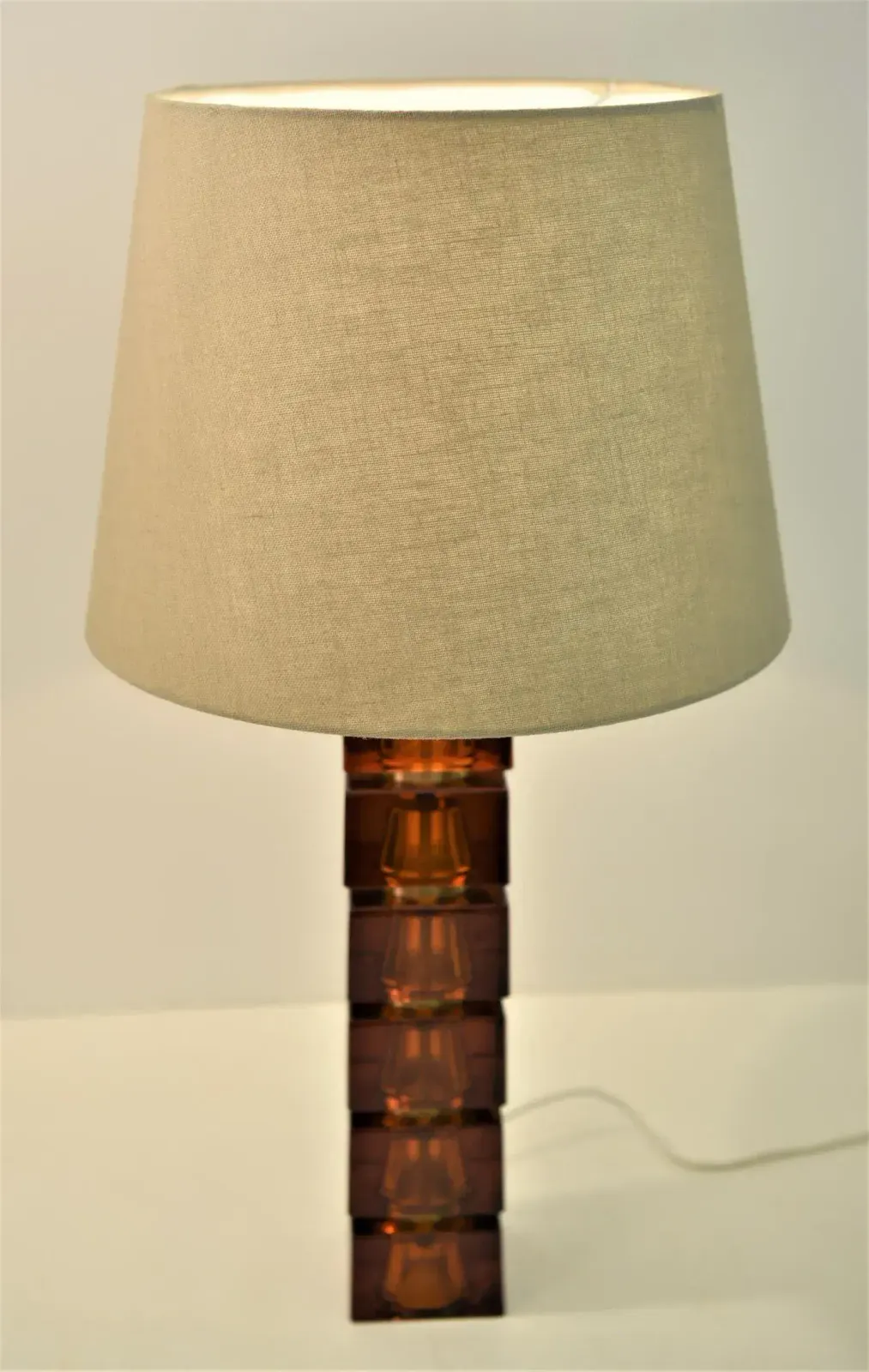 Lighting Art Glass Table Lamps By Carl Fagerlund For Orrefors, Set Of 2 photo