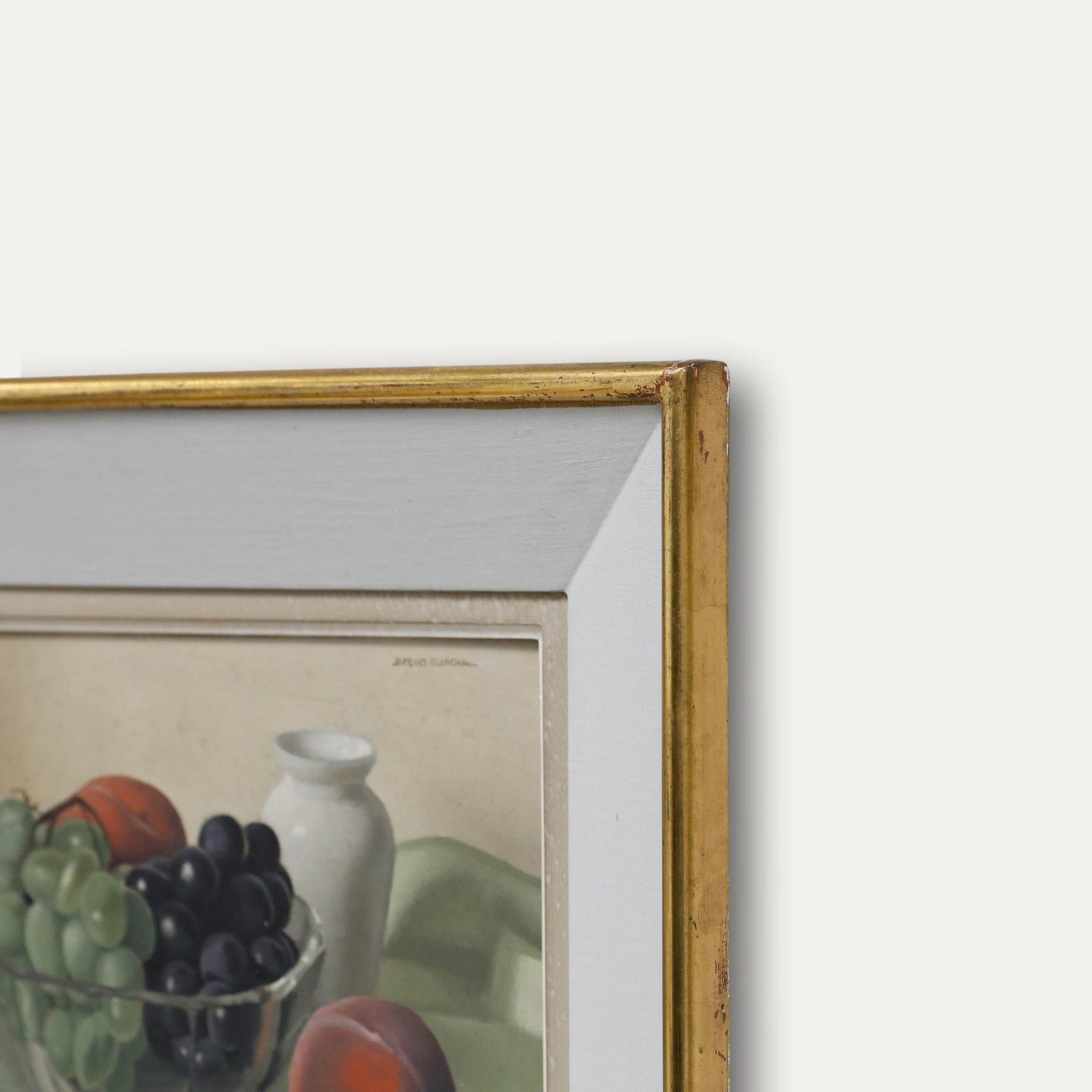 Jacques Blanchard (1912 1992) 20th Century Oil, Still Life With Grapes photo 595.0