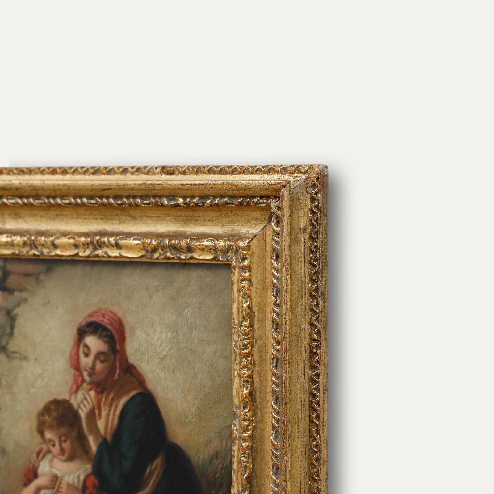 English School 19th Century Oil A Gentle Moment photo 395.0
