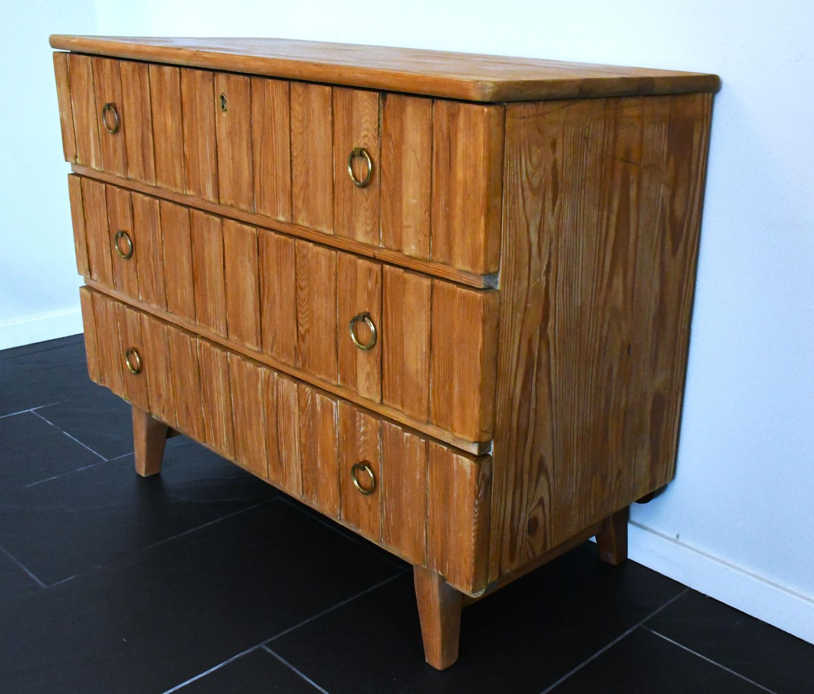 Swedish Pine Chest Of Drawers By Göran Malmvall For Karl Andersson & Söner Ab, 1940s photo furniture