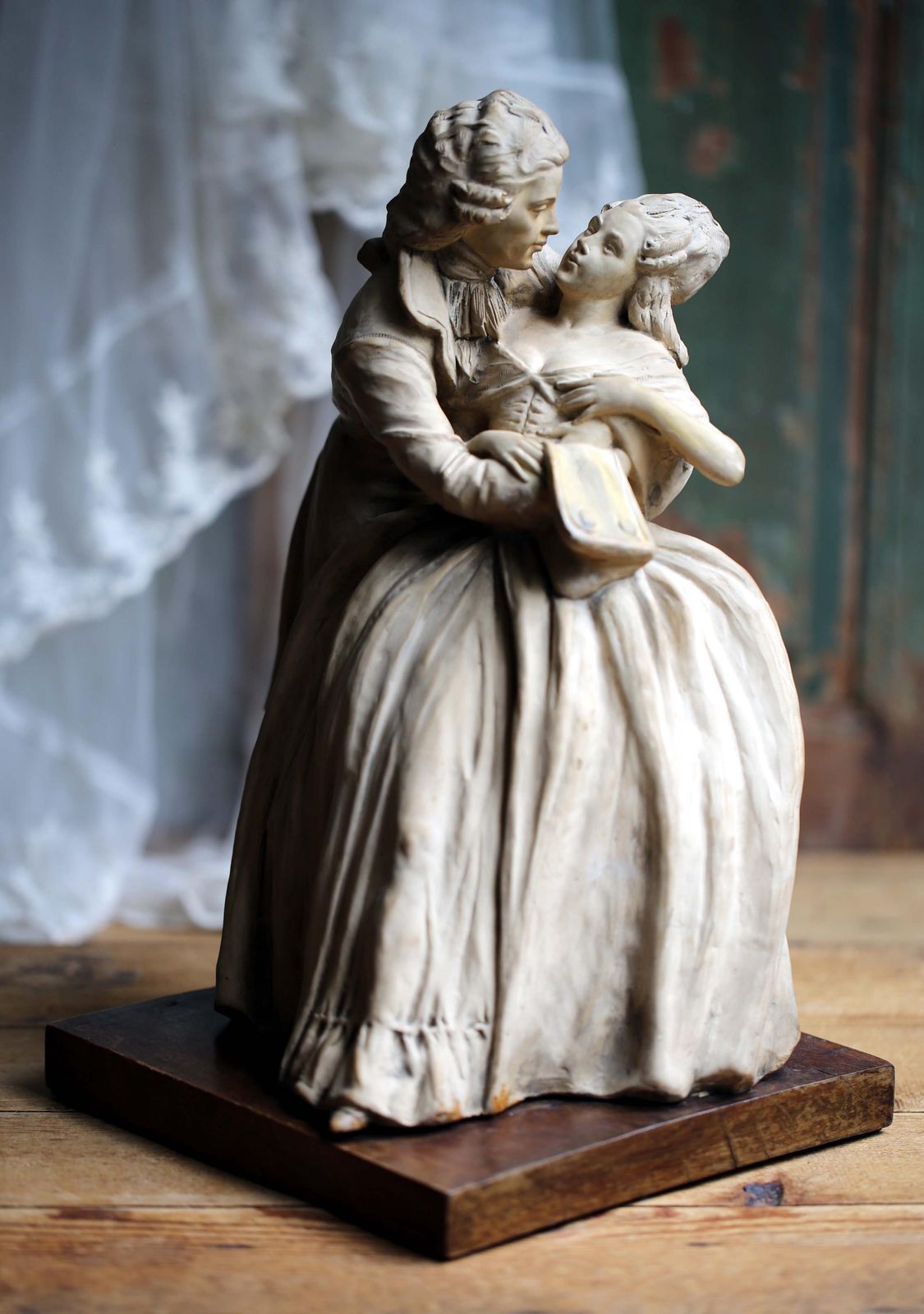 Antonio Borsato Sculpture Romantic Couple Lady Man Ceramic Figurine Lovers photo Home Decor