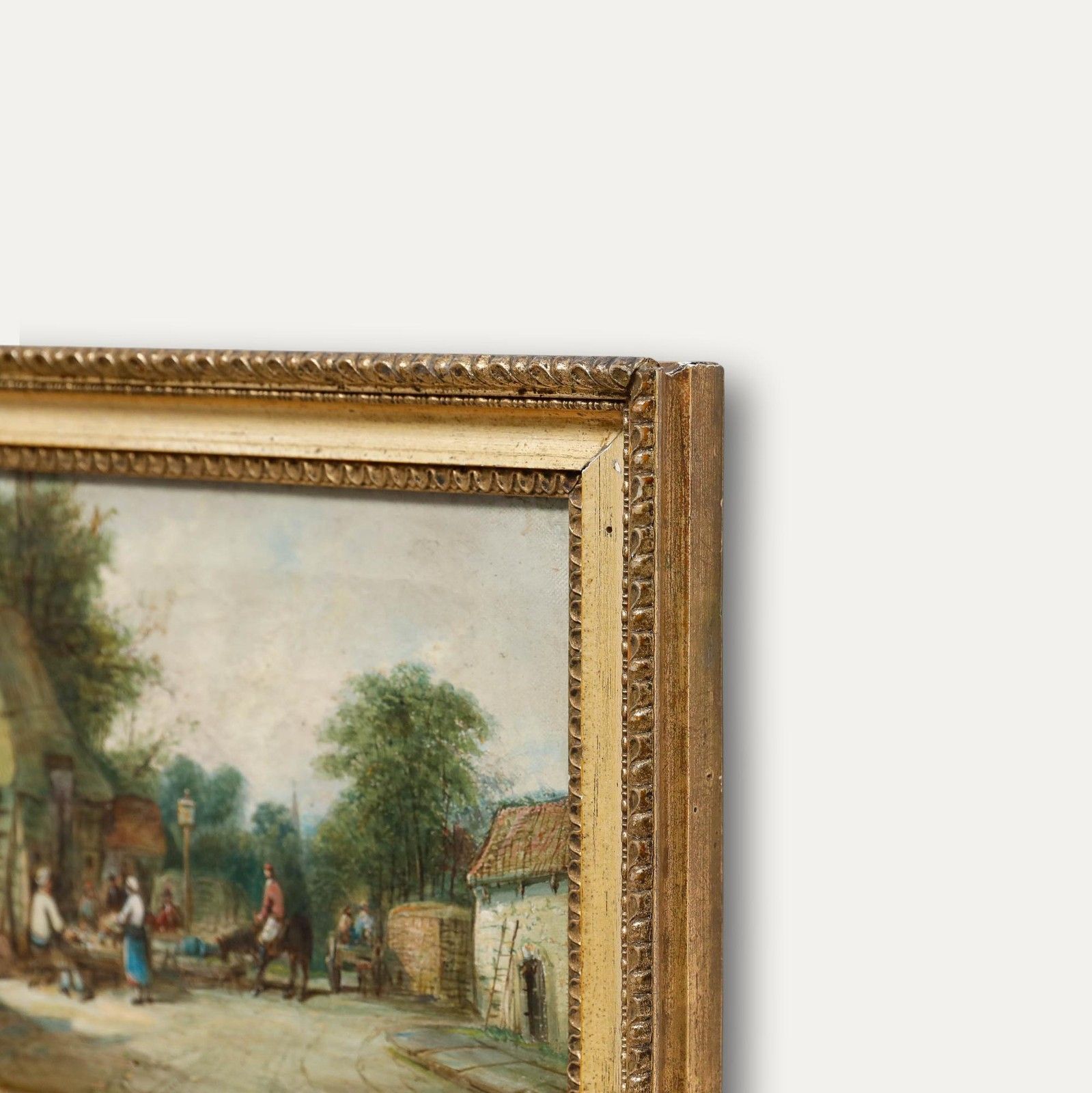 Alfred Vickers (1853 1919) Late 19th Century Oil, The Golden Lion photo vinterior